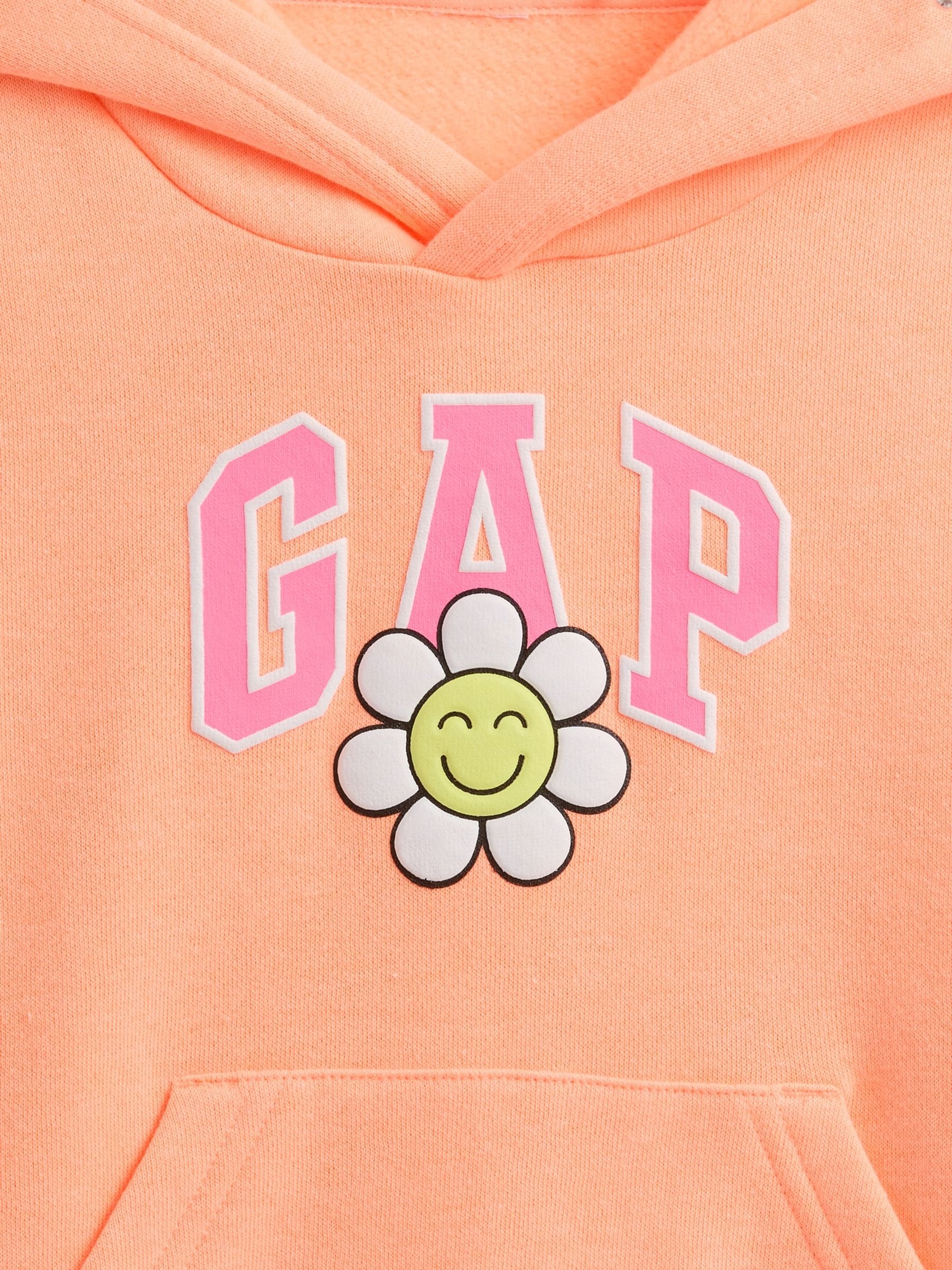 Orange Floral Logo Hoodie (6mths-5yrs) - Image 3 of 3