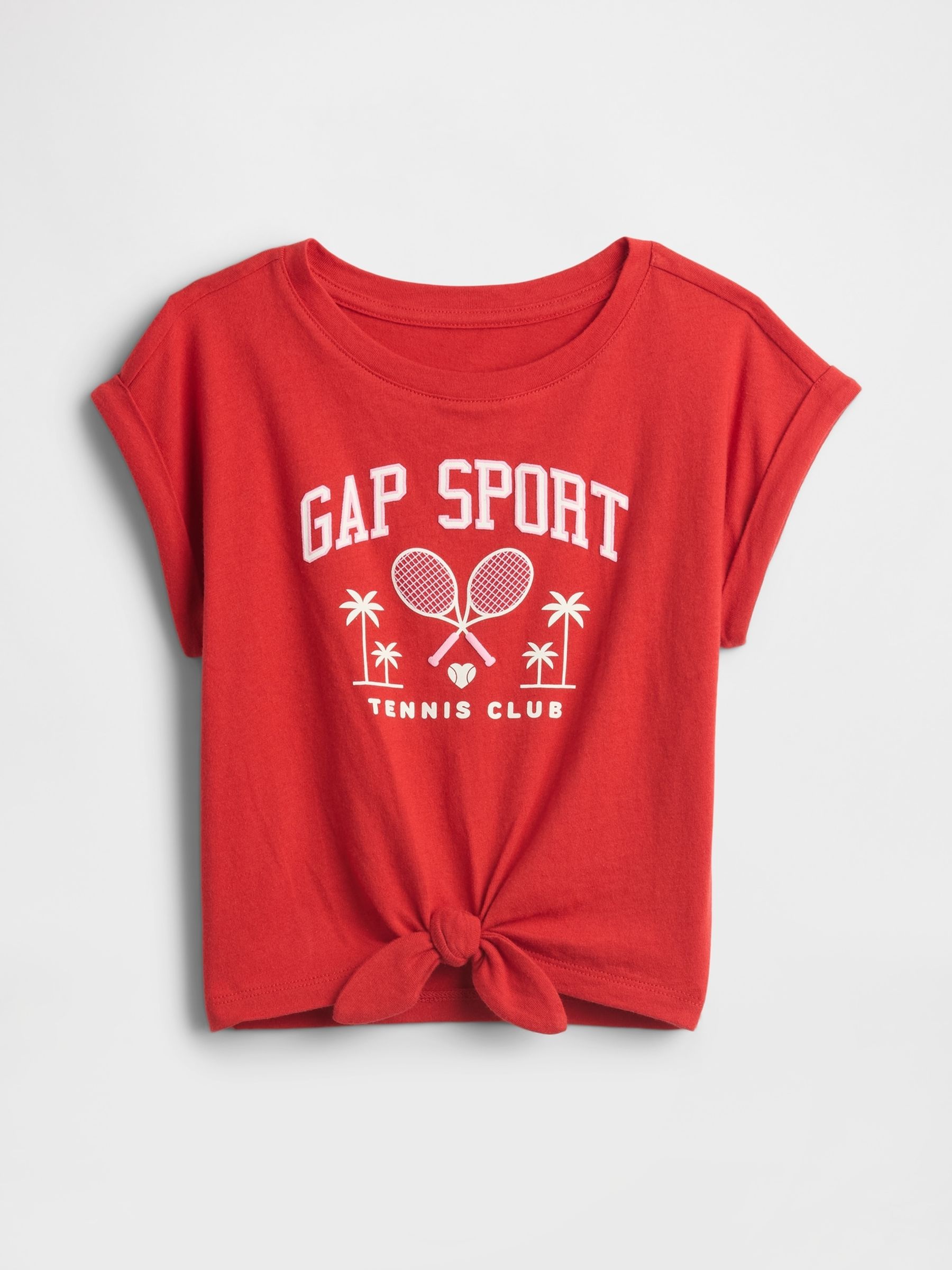 Red Tie-Knot Logo Rolled Sleeve T-Shirt (6mths-5yrs) - Image 1 of 3