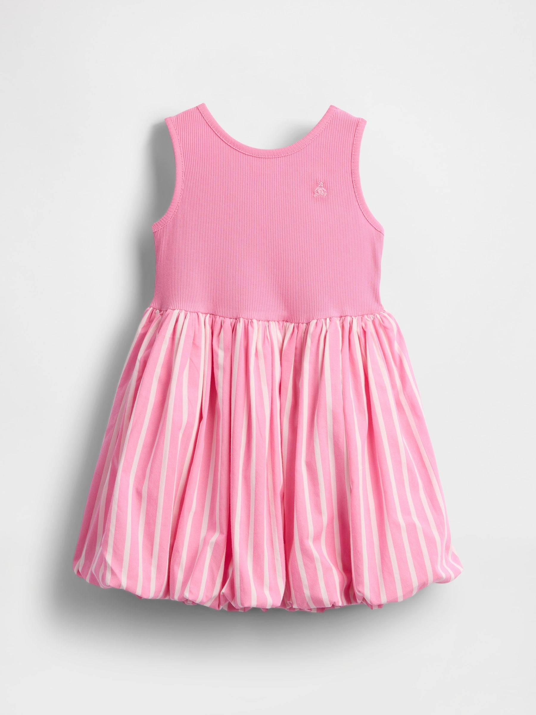 Pink Round Neck Bubble Dress (6mths-5yrs) - Image 2 of 3