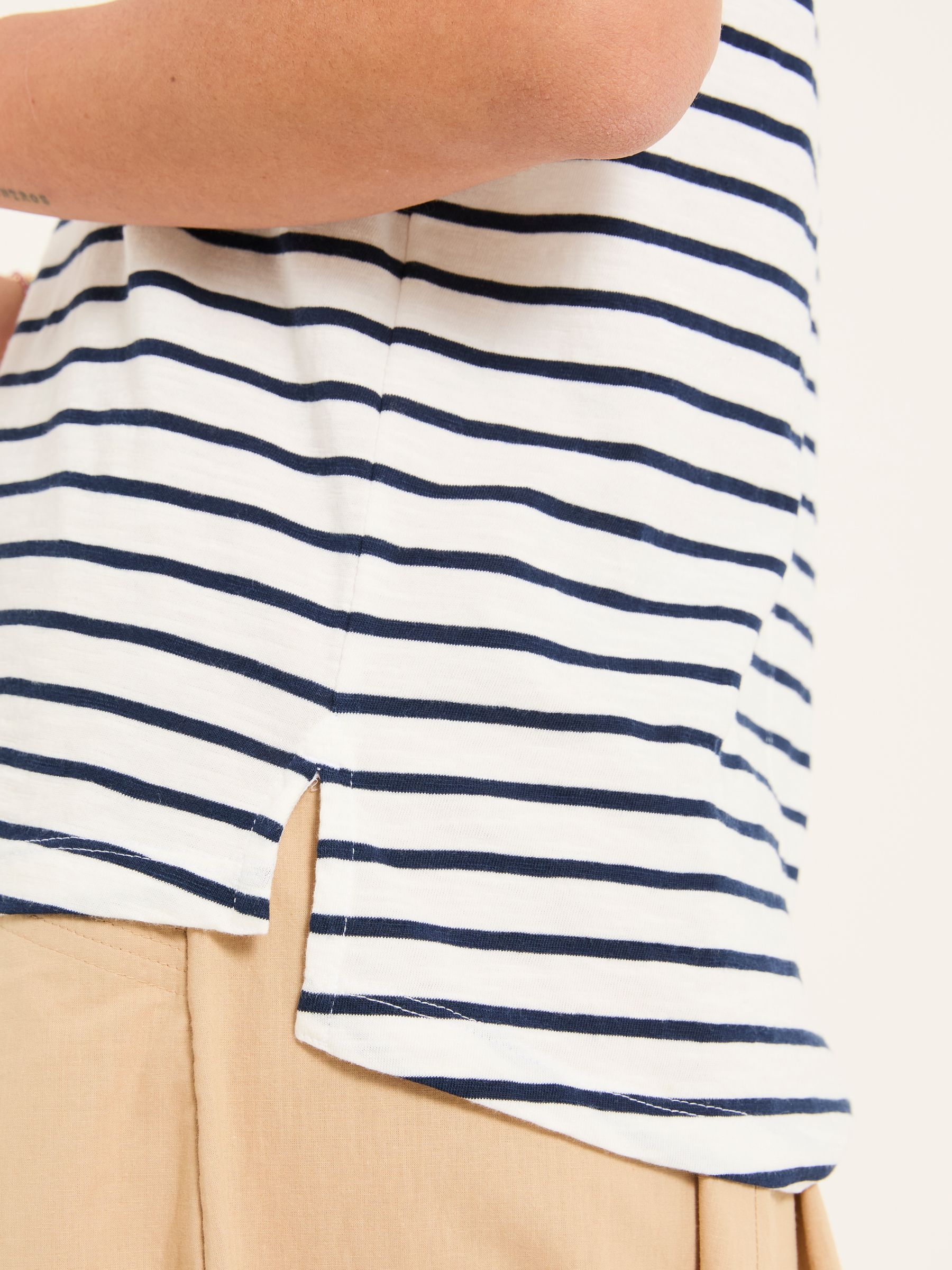 Natalie Ivory/Navy 2 Pack Stripe T Shirt - Image 5 of 10