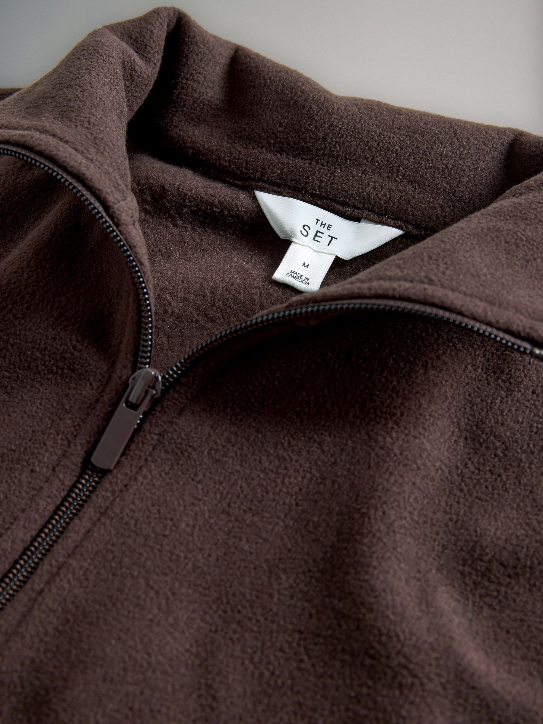 Black/Brown/Pink - 3 Pack Quarter Zip Microfleece Jumpers - Image 6 of 6