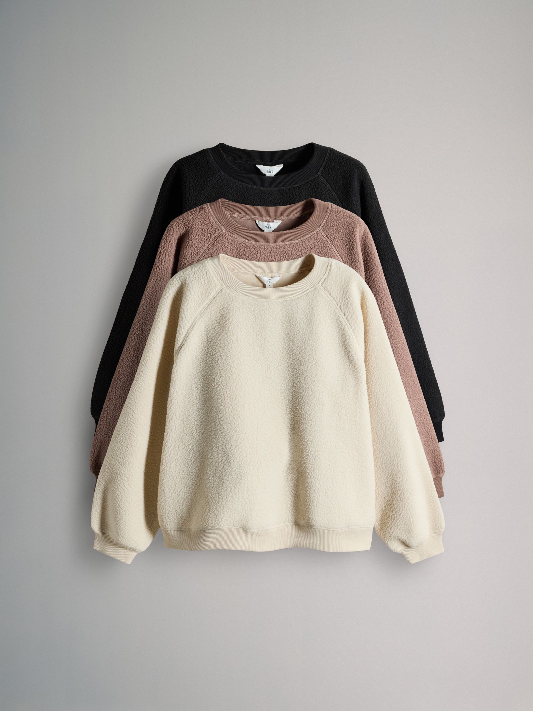3 Pack Cosy Borg Crew Neck Fleeces - Image 2 of 9