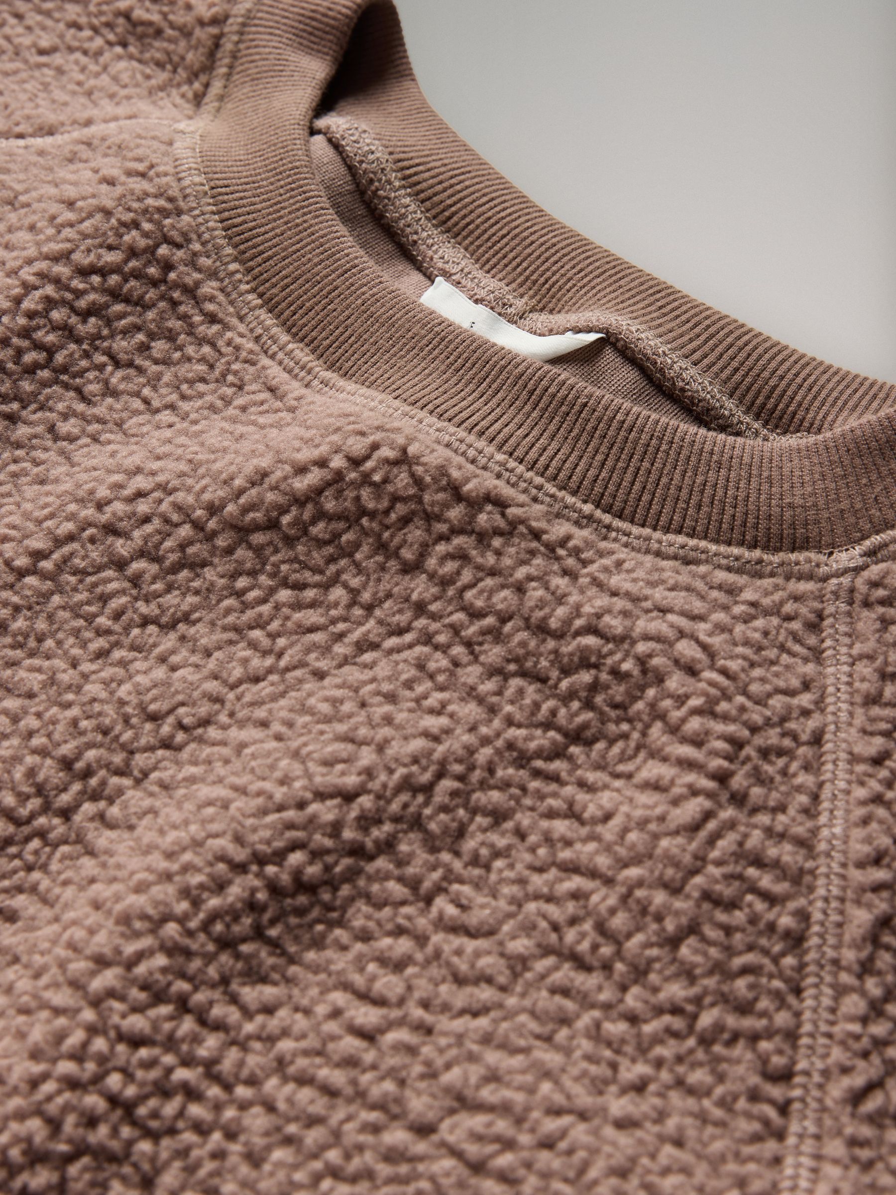 3 Pack Cosy Borg Crew Neck Fleeces Chocolate Brown/Cream/Taupe - Image 6 of 6 3 Pack Cosy Borg Crew Neck Fleeces Chocolate Brown/Cream/Taupe - Image 6 of 6