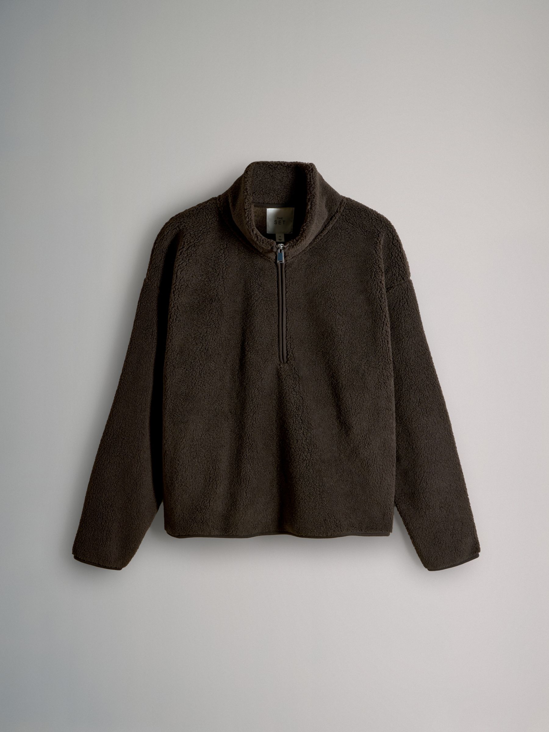 Black/Taupe Brown - 2 Pack Borg Quarter Zip Fleece - Image 3 of 5