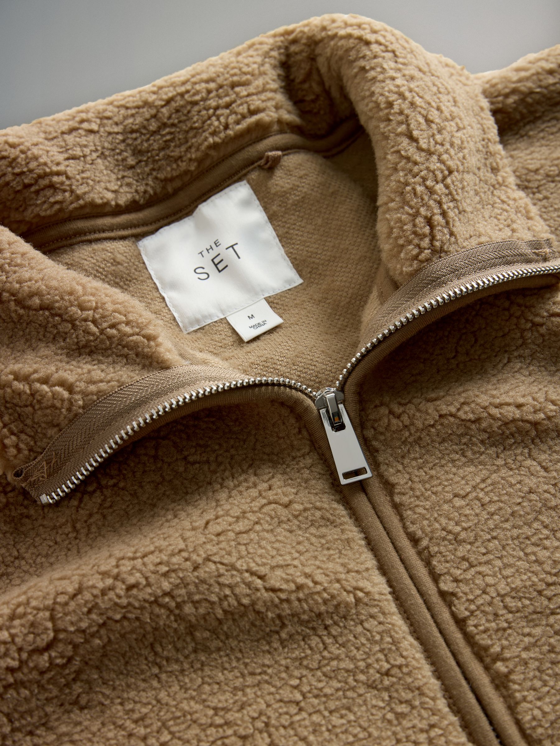 Black/Taupe Brown - 2 Pack Borg Quarter Zip Fleece - Image 5 of 5