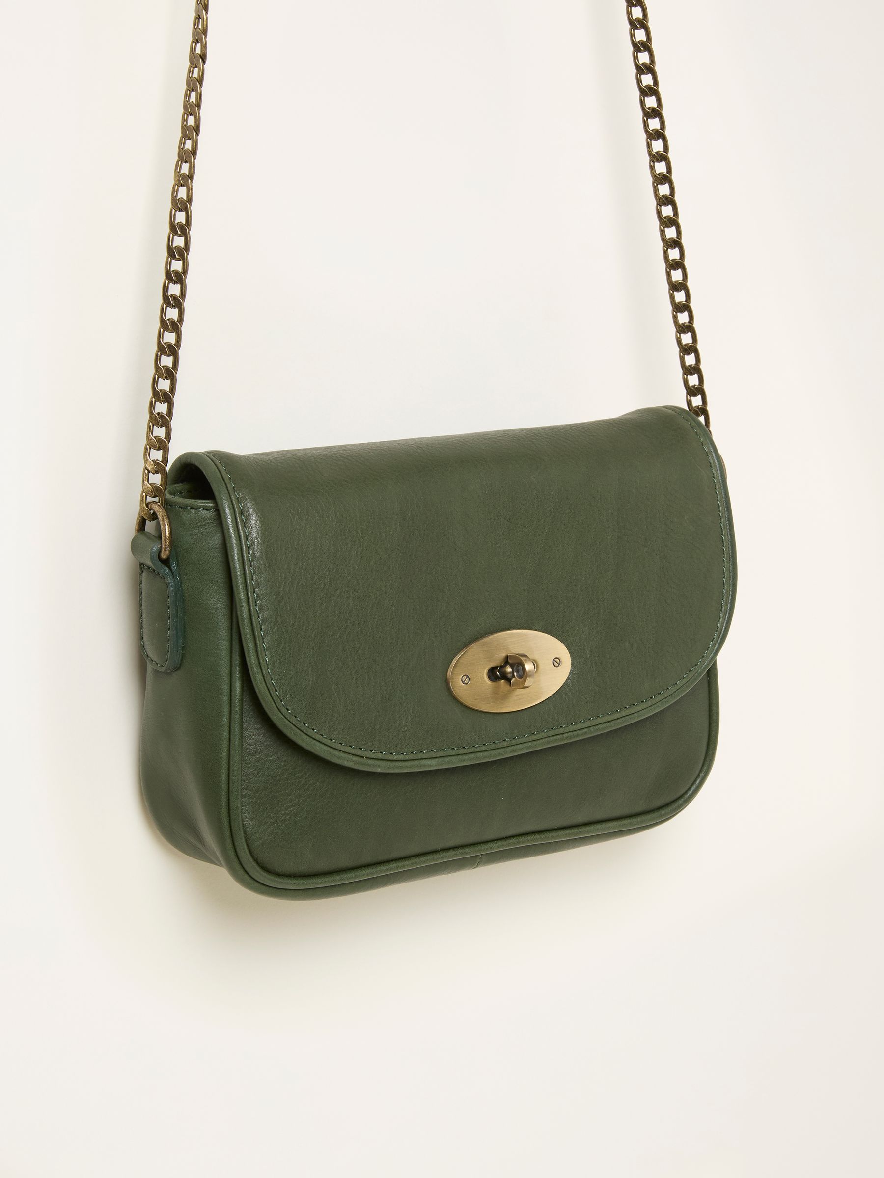 Lottie Green Lock Crossbody Bag - Image 3 of 3