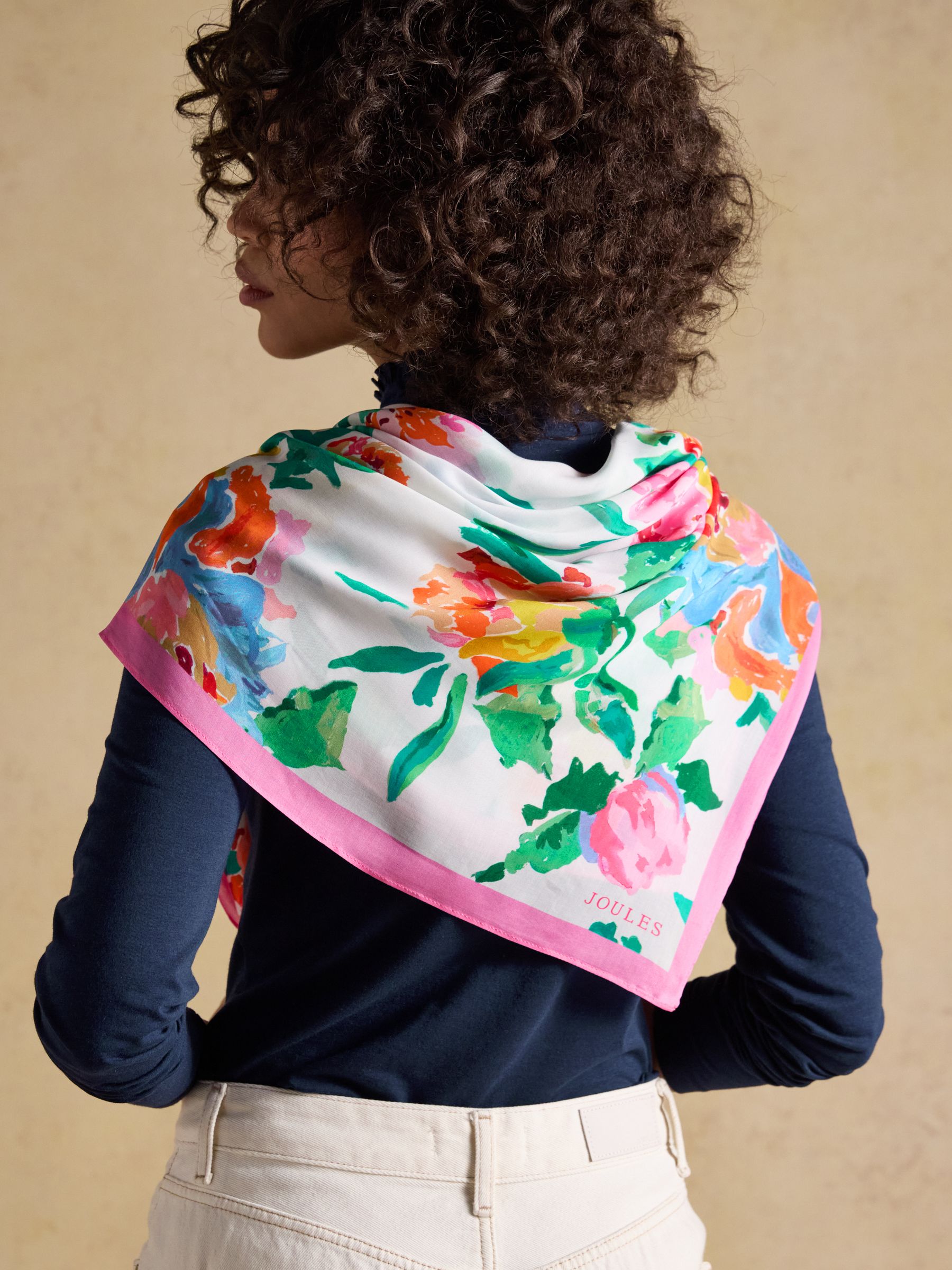 Middleton Multi Floral Scarf - Image 6 of 8