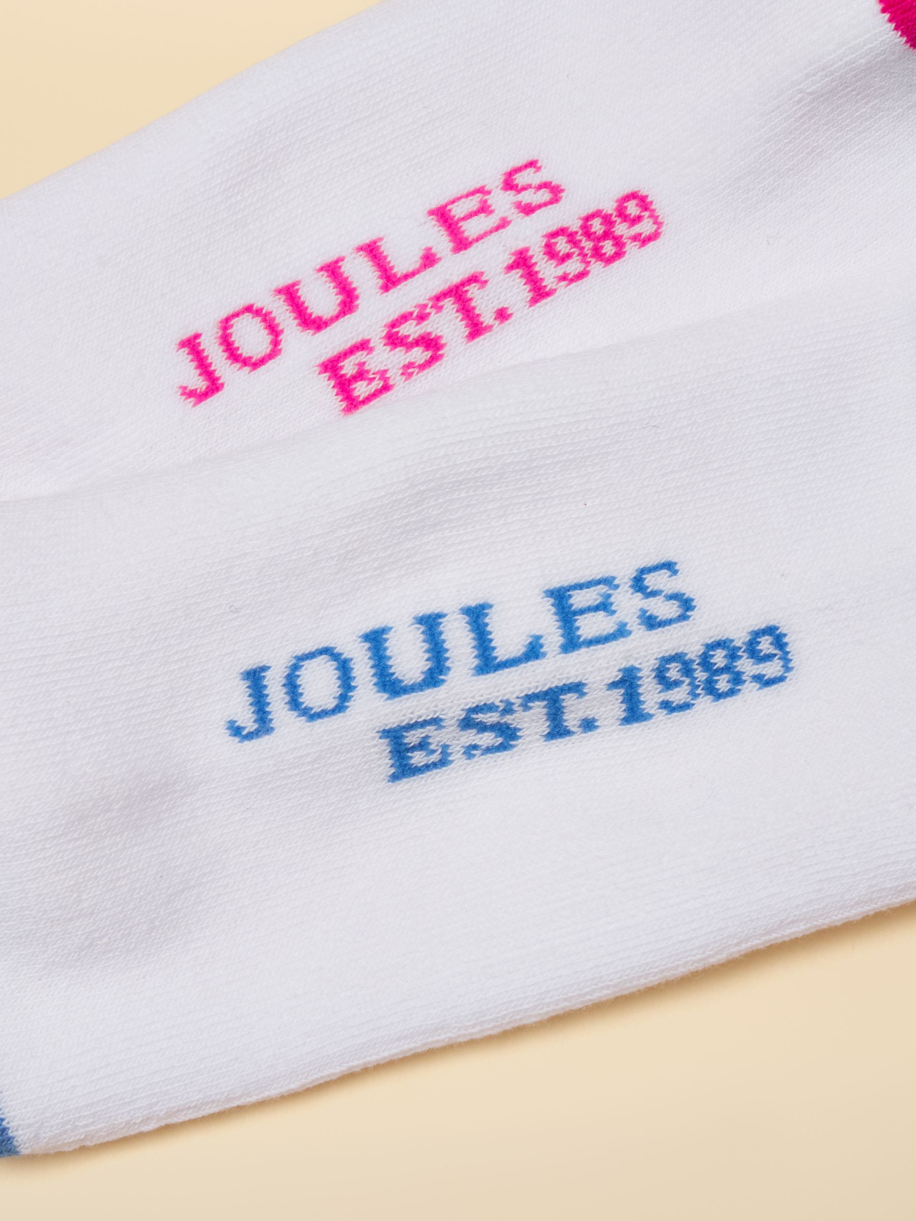 Women's Volley Pink Blue Crew Tennis Sock 2 Pack (size 4-8) - Image 3 of 3