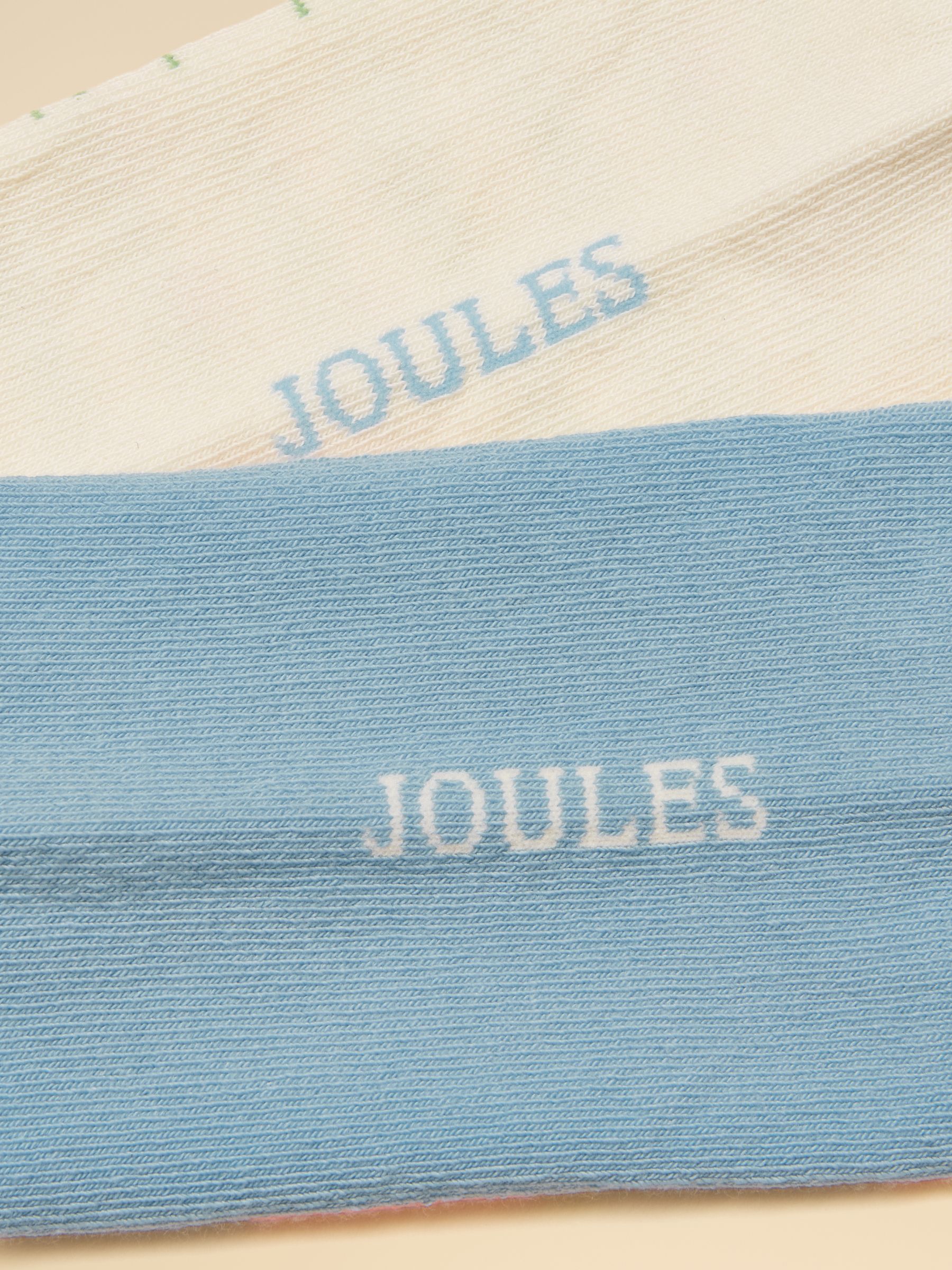 Women's Everyday Blue Ecru Socks 2 Pack (size 4-8) - Image 3 of 3