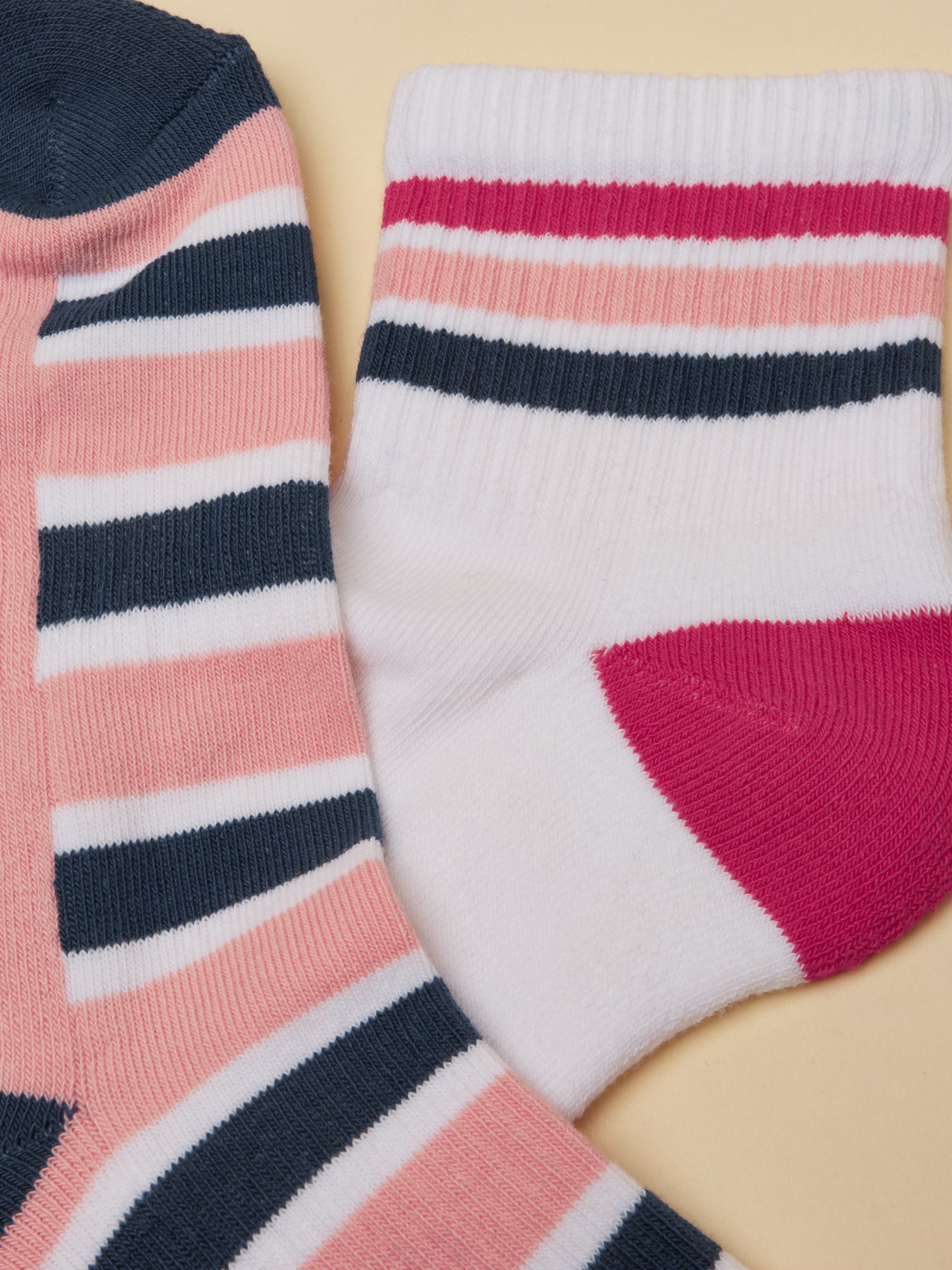 Volley Pink Blue 2 Pack Tennis Sock - Image 2 of 3