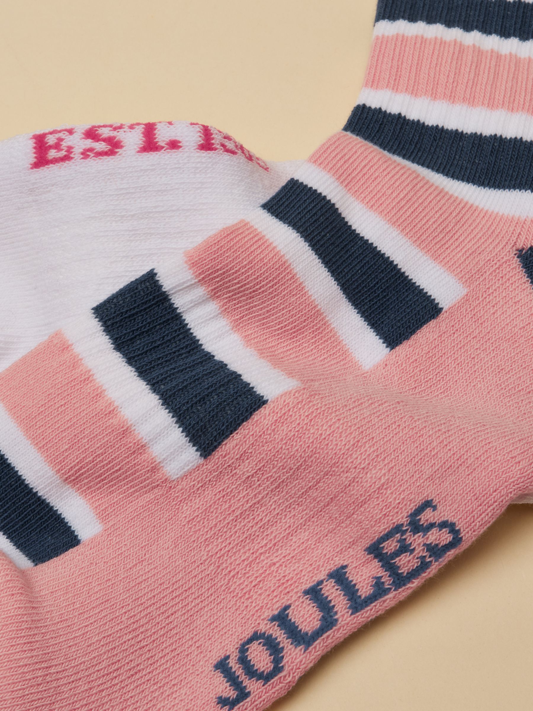 Volley Pink Blue 2 Pack Tennis Sock - Image 3 of 3