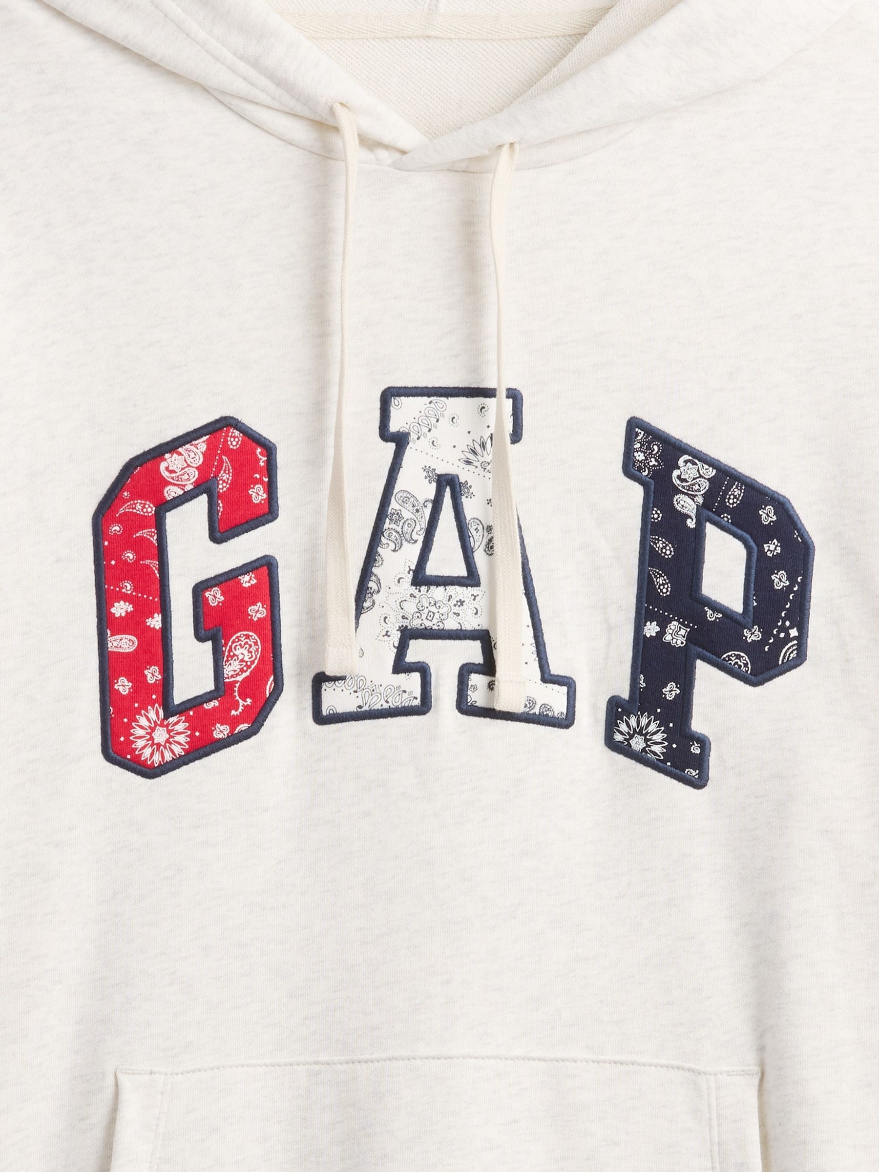 Cream Relaxed Logo Hoodie - Image 5 of 5