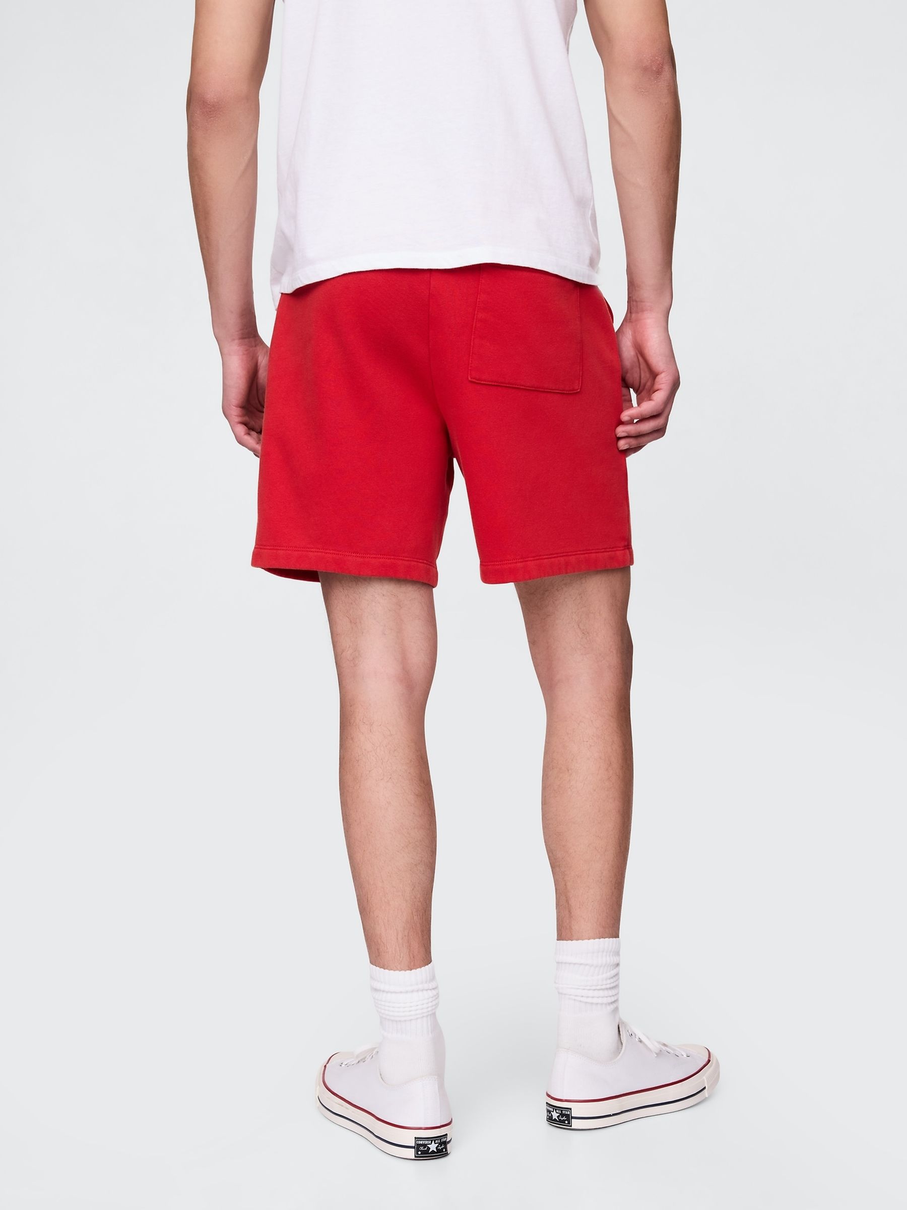 Red VintageSoft Logo Sweat Shorts - Image 2 of 5