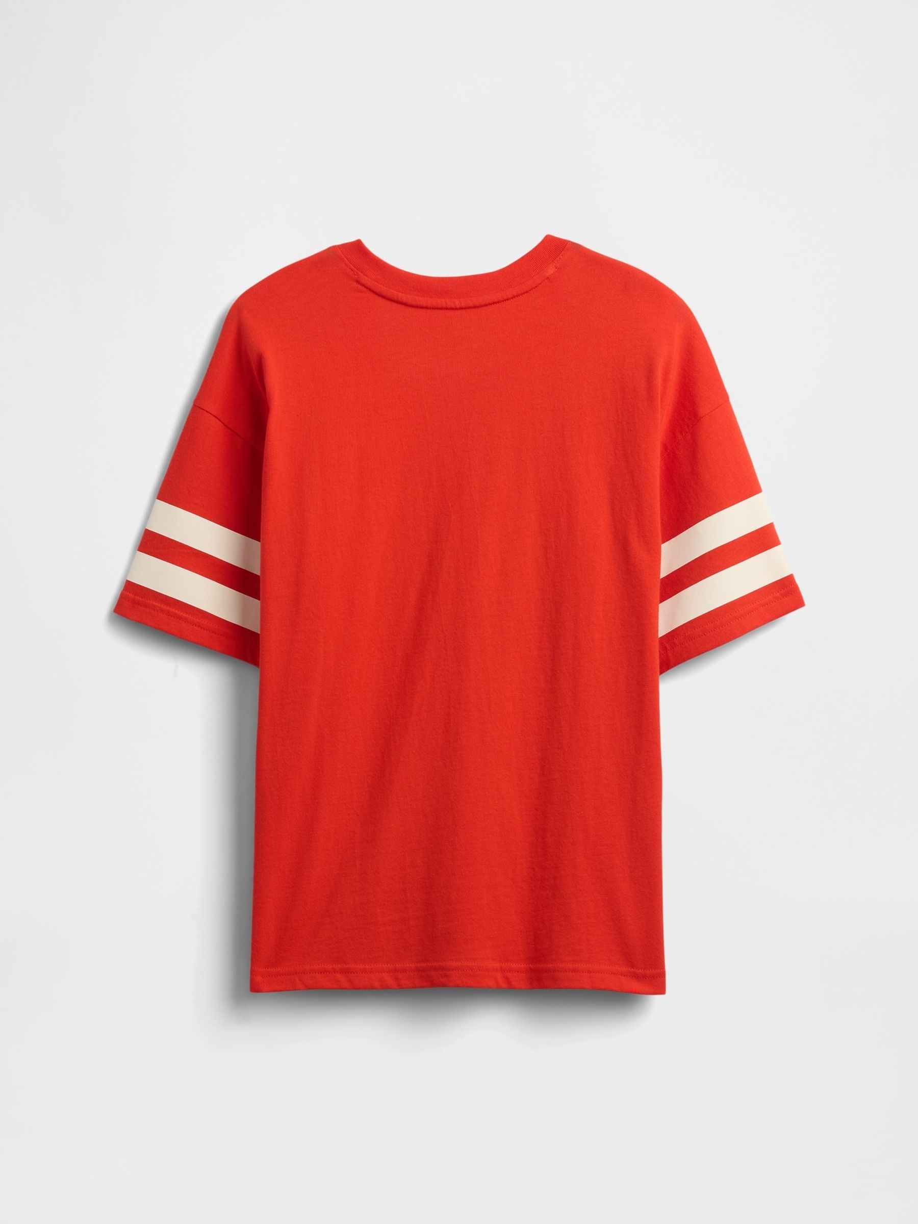 Red Varsity Crew Neck Short Sleeve T-Shirt (4-13yrs) - Image 2 of 2