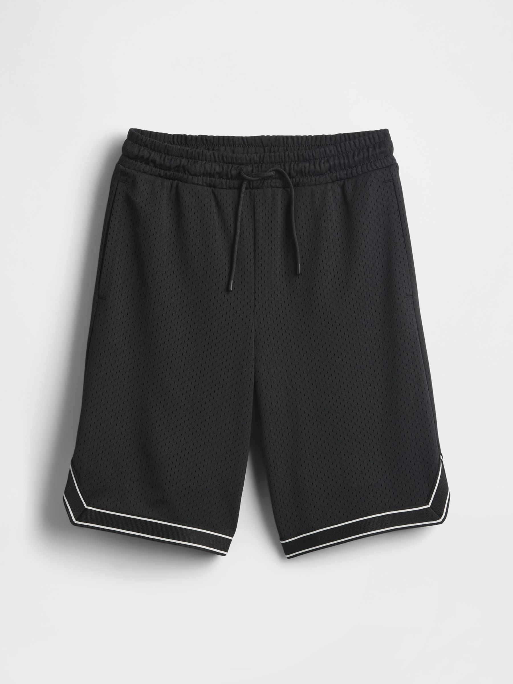 Black 8.5" Mesh Pull On Shorts (4-13yrs) - Image 5 of 5