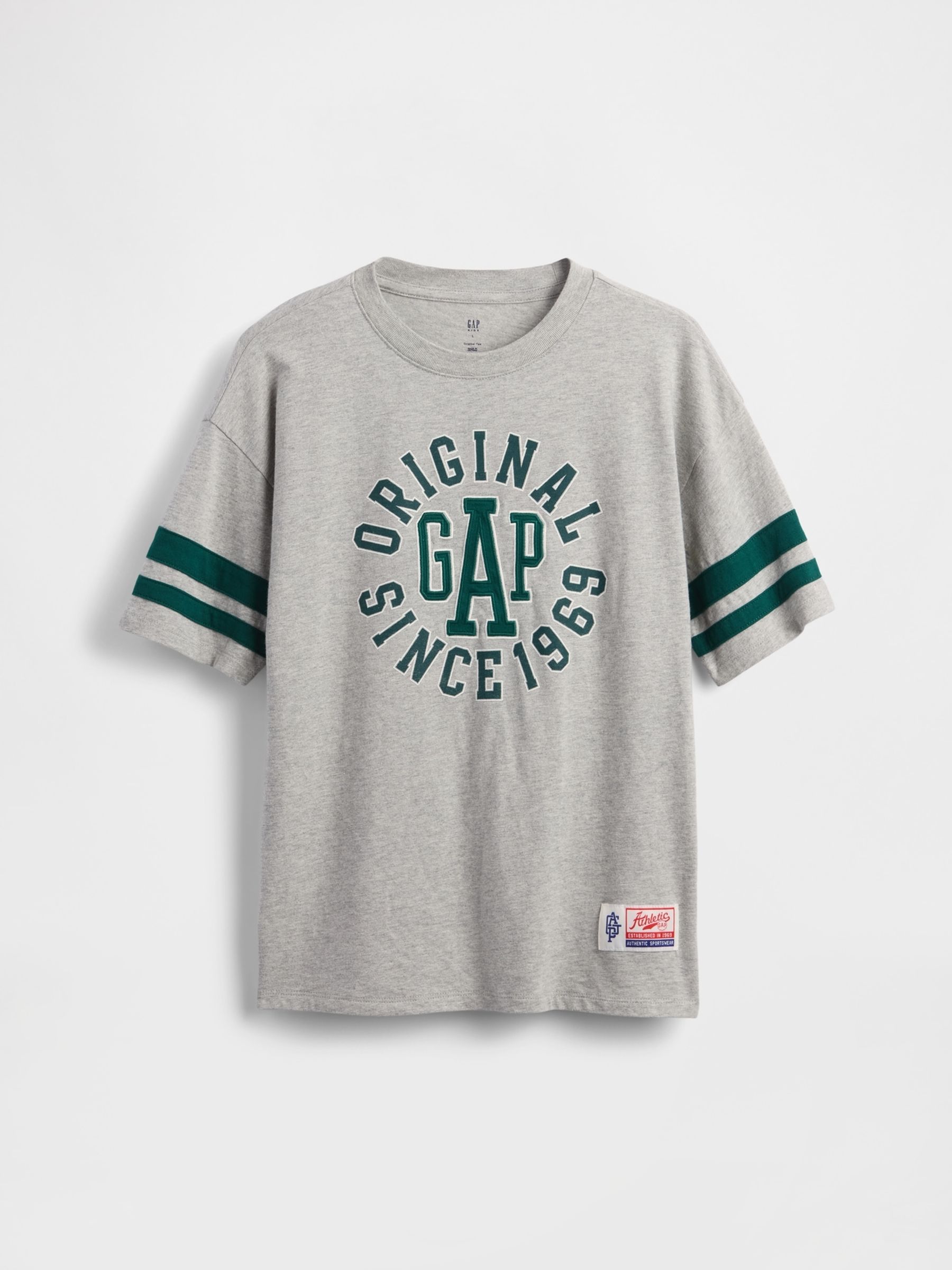 Grey Logo Jersey Short Sleeve T-Shirt (4-13yrs) - Image 1 of 2