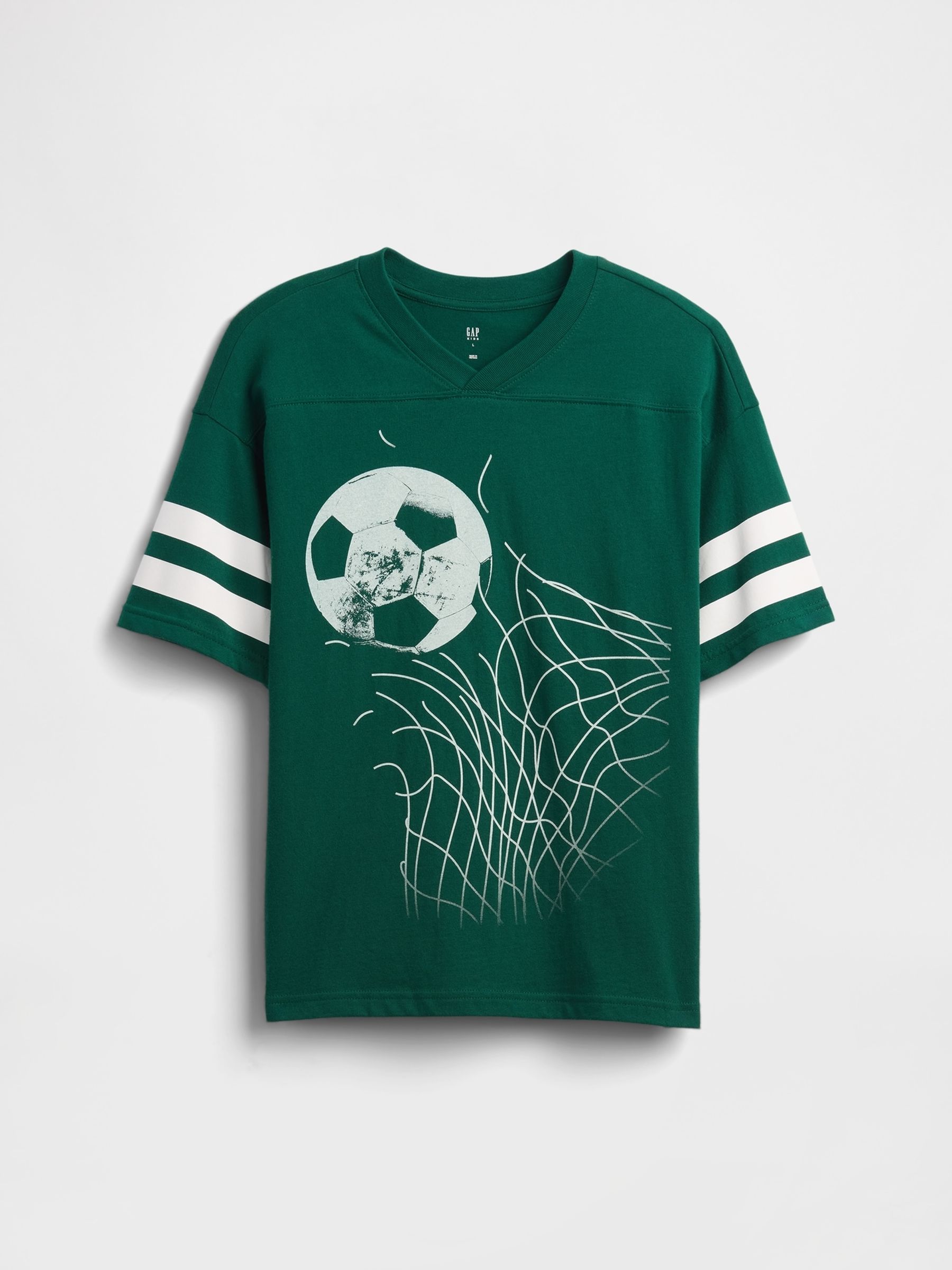 Green Varsity Crew Neck Short Sleeve T-Shirt (4-13yrs) - Image 1 of 3