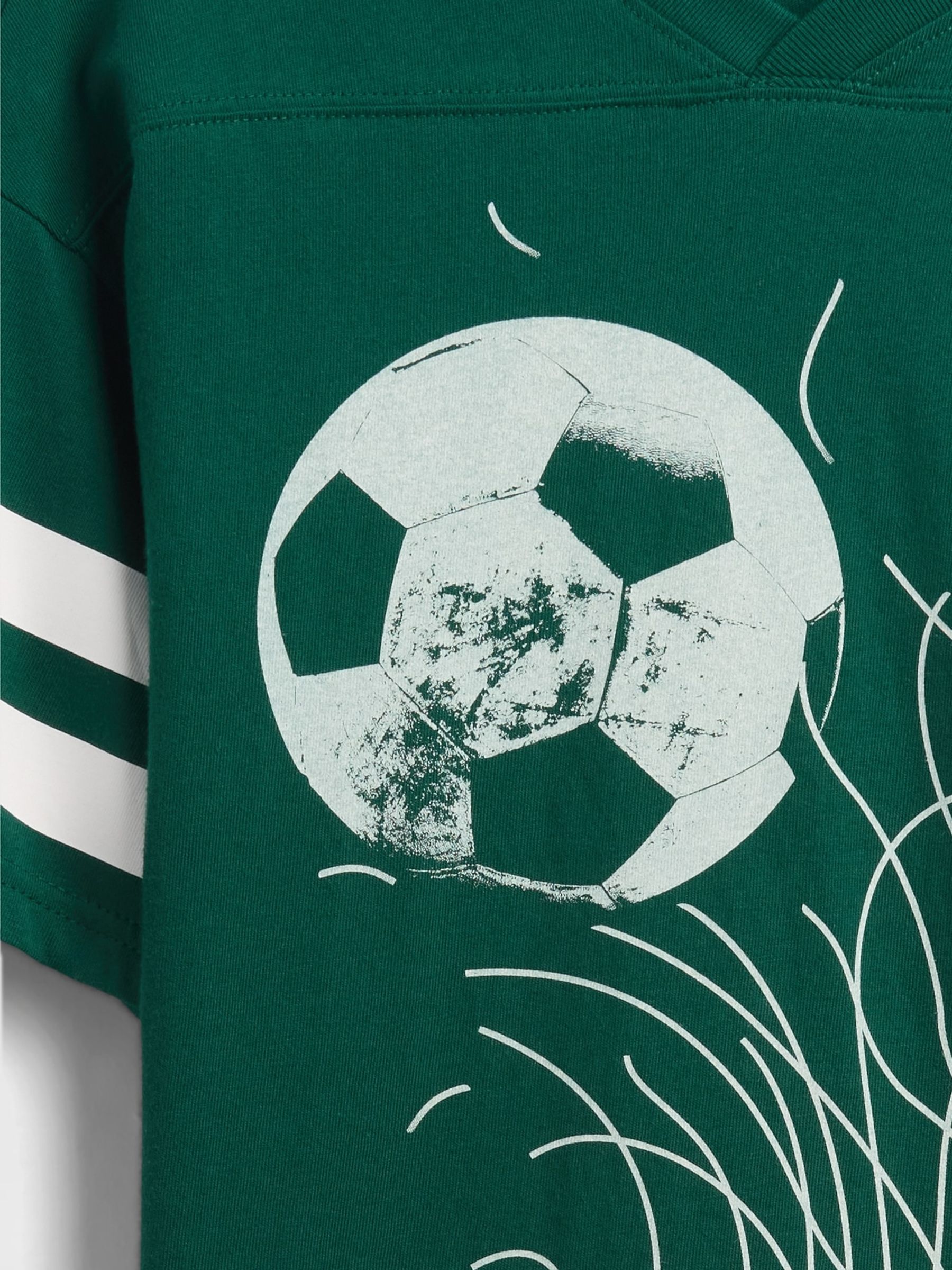Green Varsity Crew Neck Short Sleeve T-Shirt (4-13yrs) - Image 3 of 3