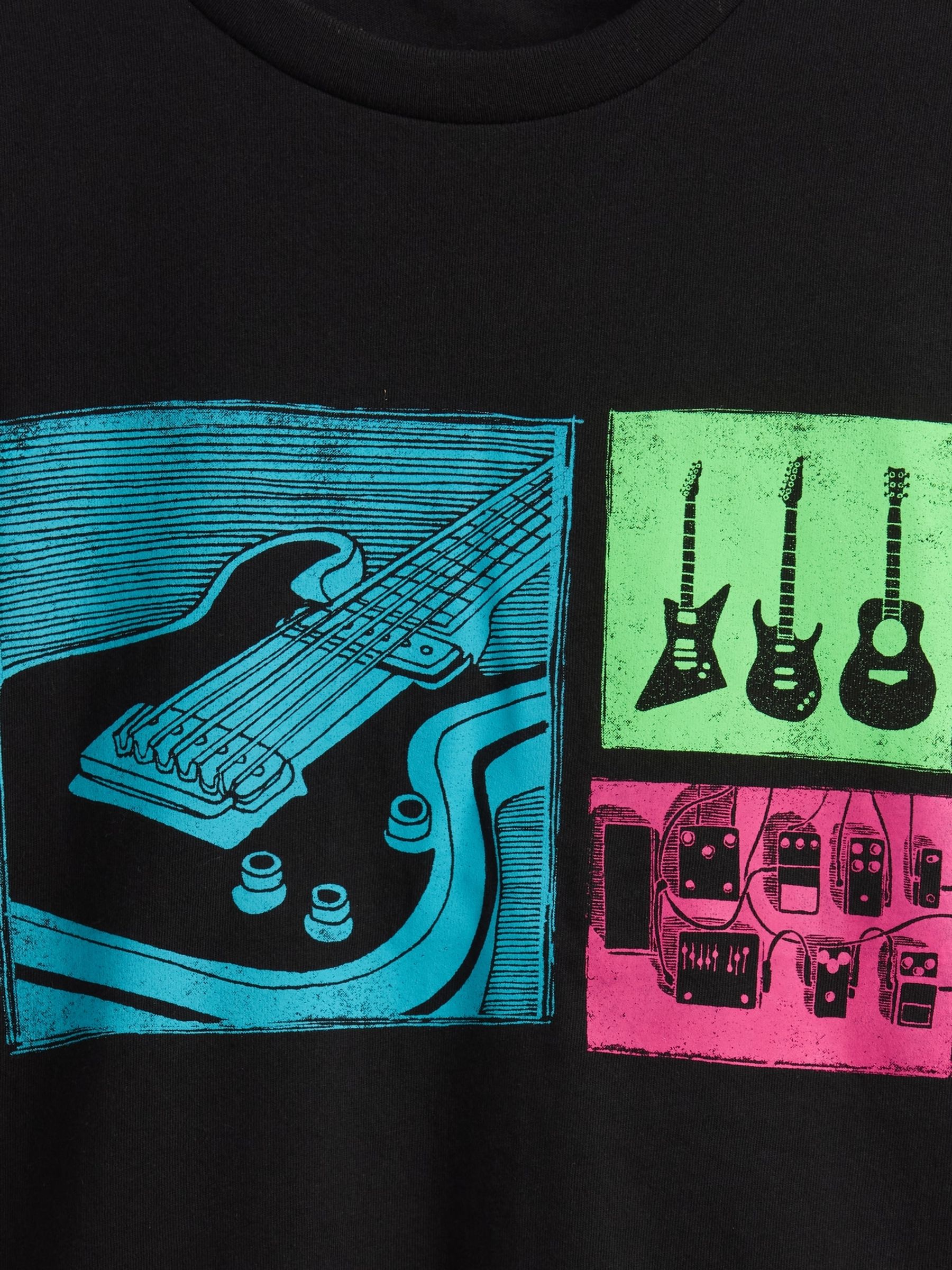 Black Graphic T-Shirt (4-13yrs) - Image 3 of 3