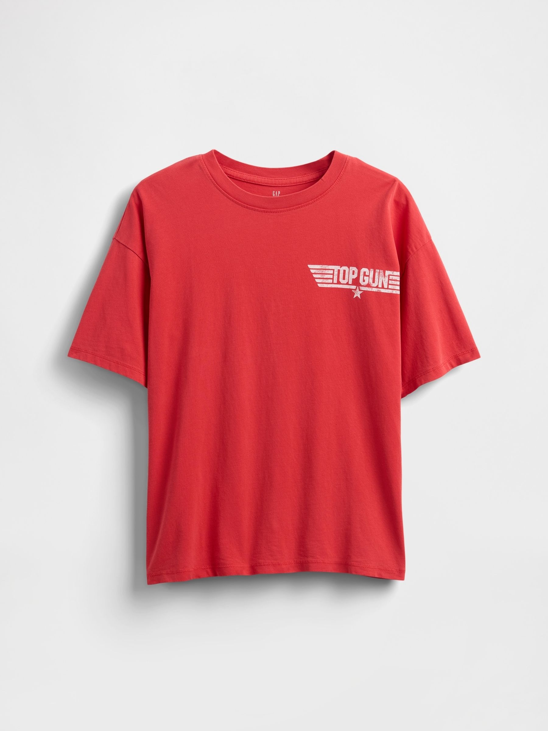 Red Top Gun Graphic Short Sleeve T-Shirt (4-13yrs) - Image 1 of 3