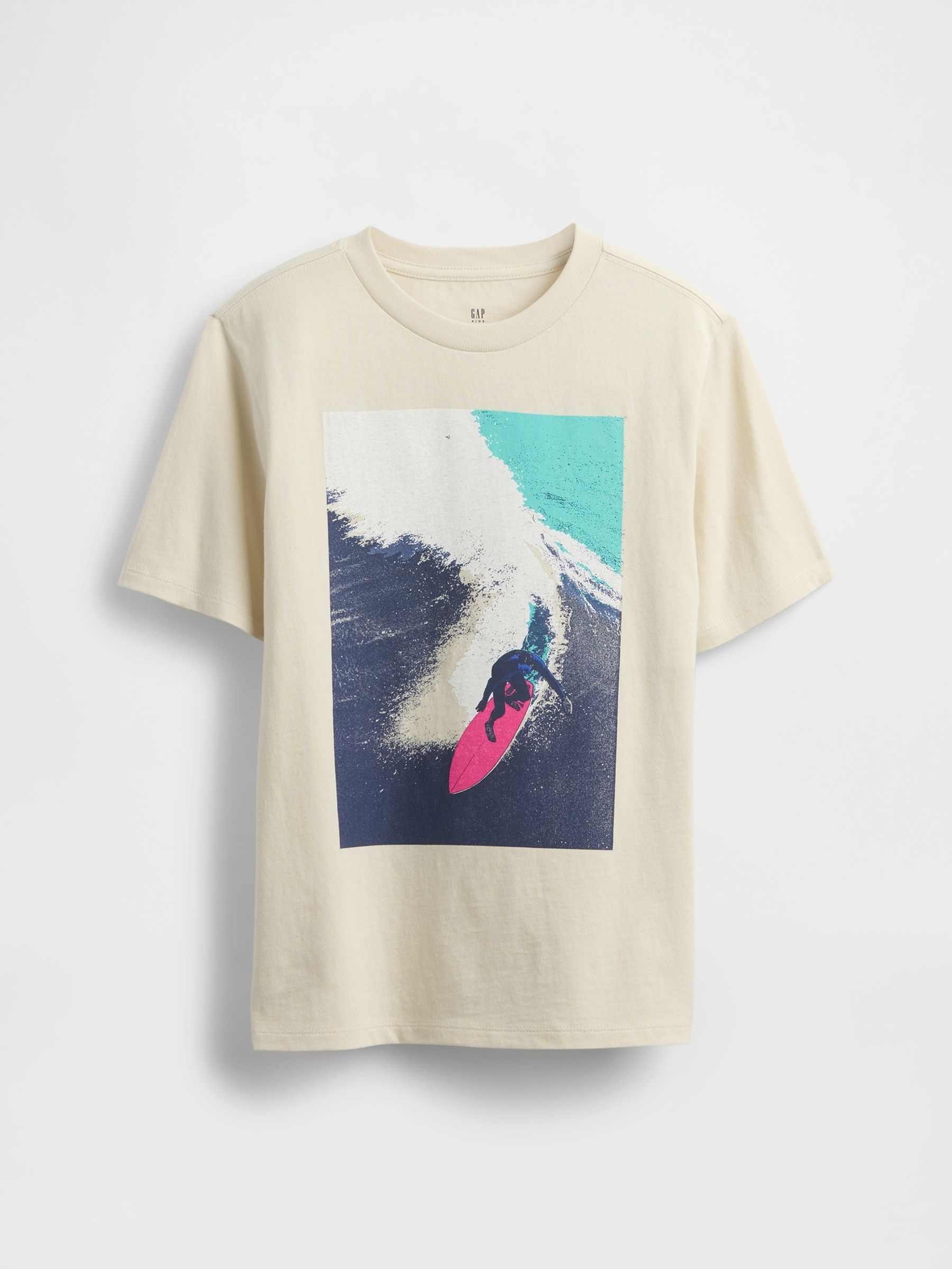 Cream Graphic T-Shirt (4-13yrs) - Image 1 of 2