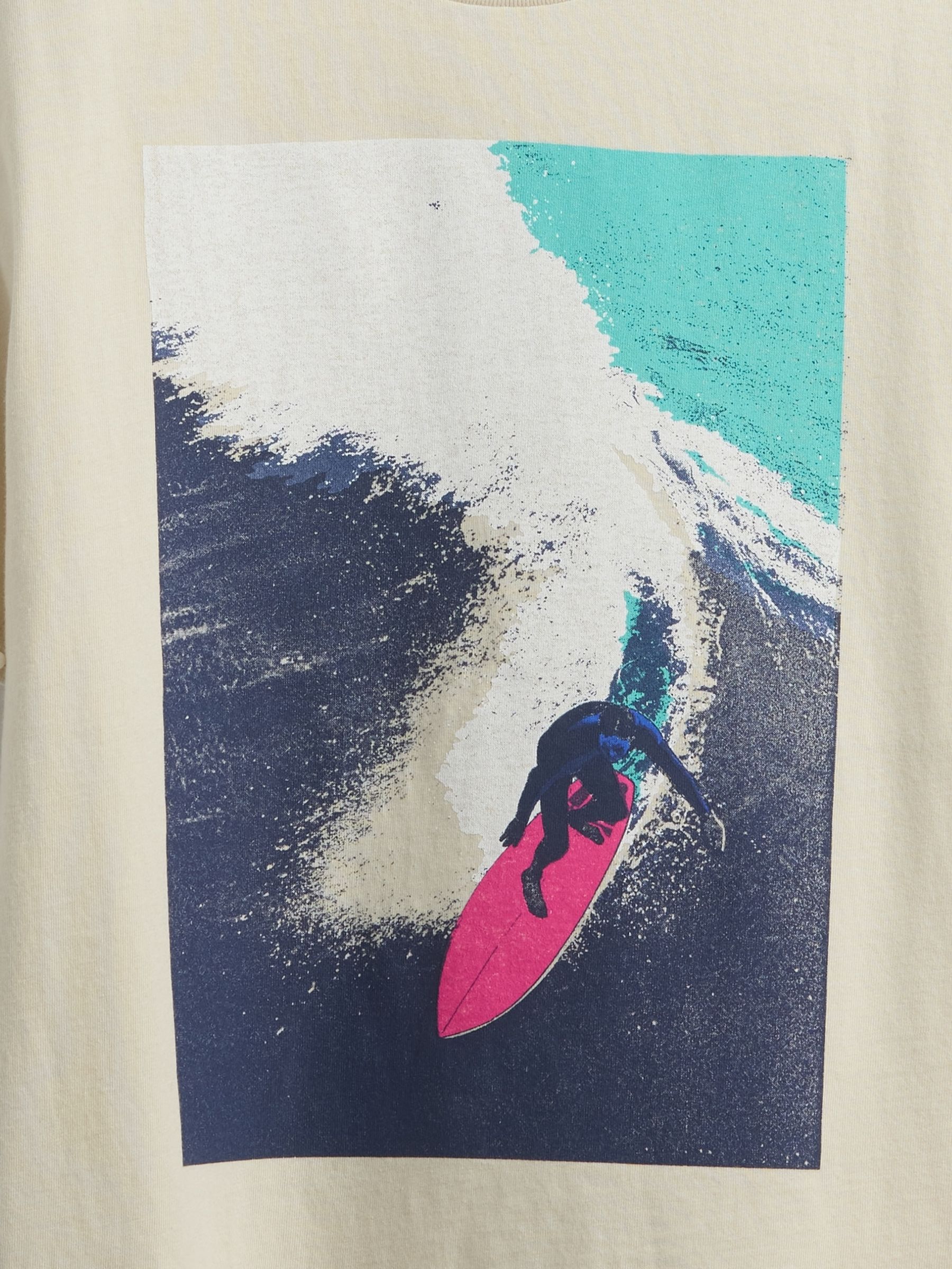Cream Graphic T-Shirt (4-13yrs) - Image 2 of 2