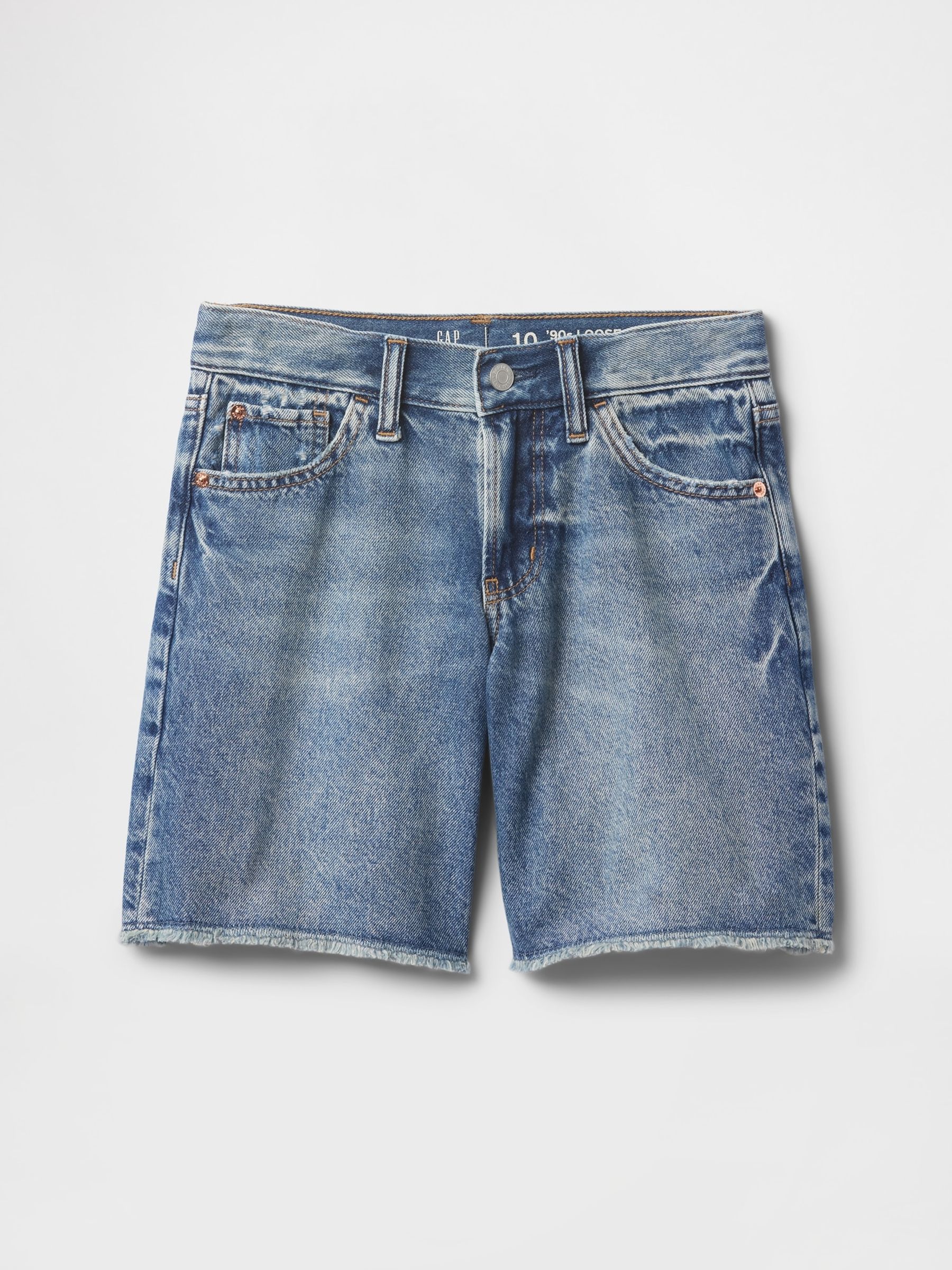 Mid Wash Blue Low Rise Stride Denim Bermuda Shorts (5-13yrs) - Image 4 of 5