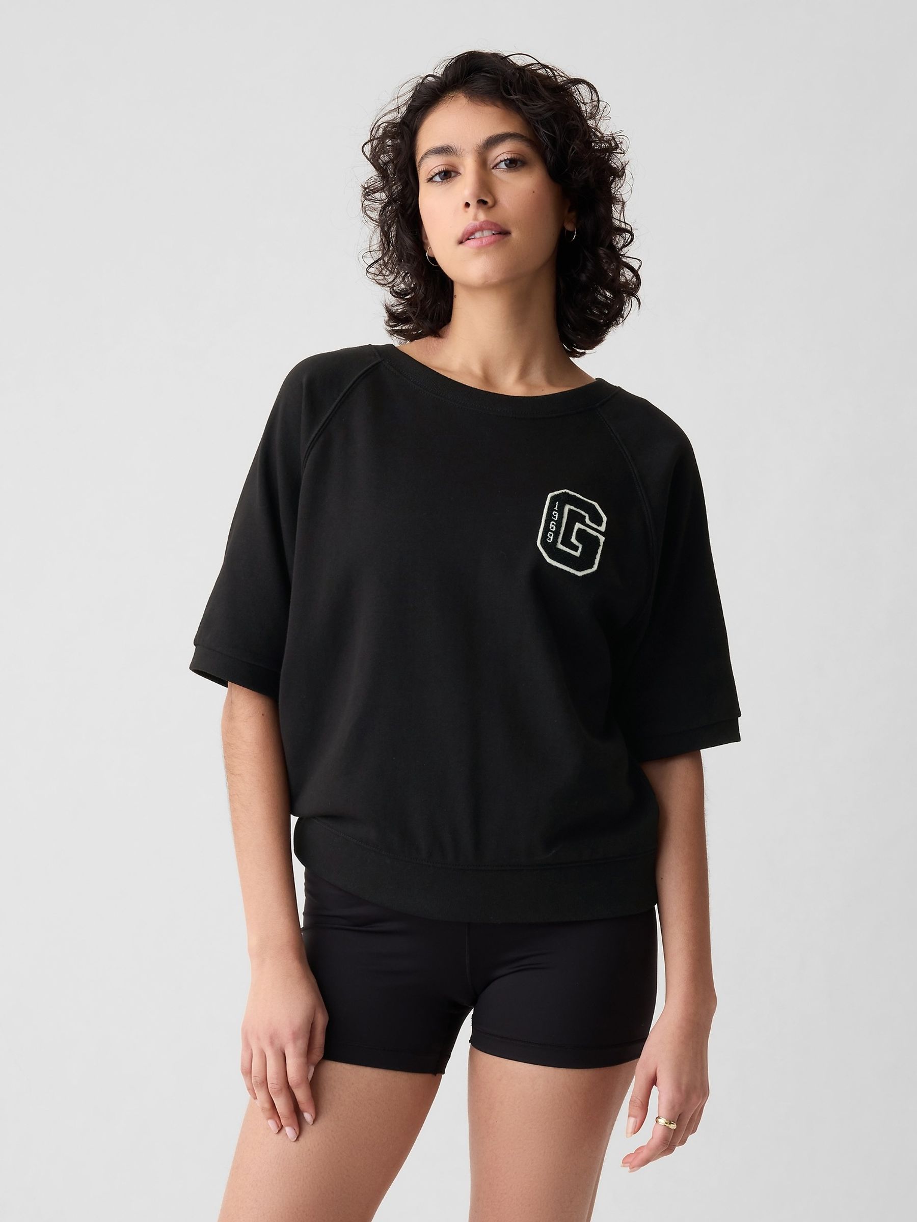 Black Logo Oversized Sweatshirt - Image 1 of 1