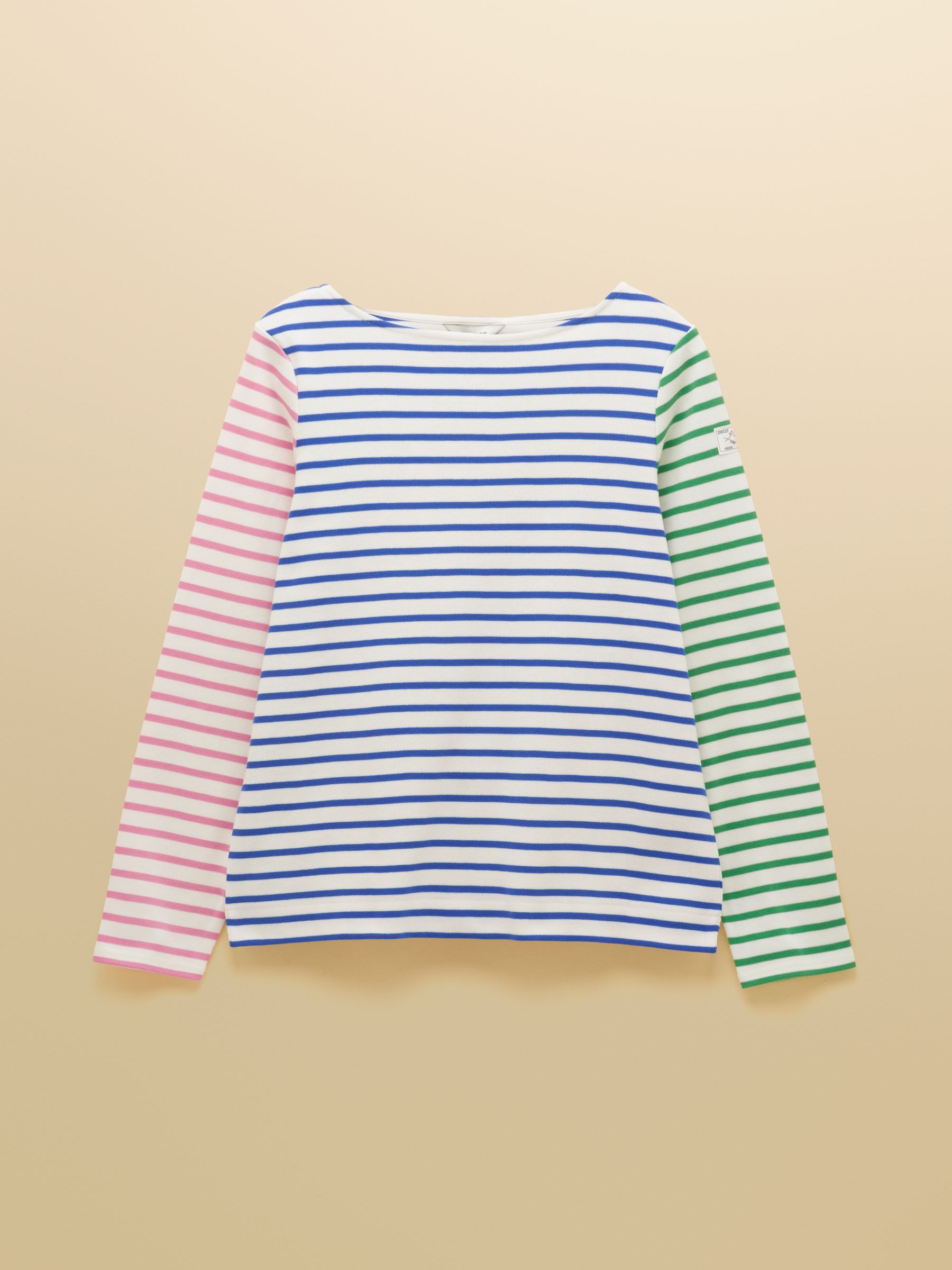 Harbour White Multi Striped Boat Neck Long Sleeve Breton Top - Image 8 of 8
