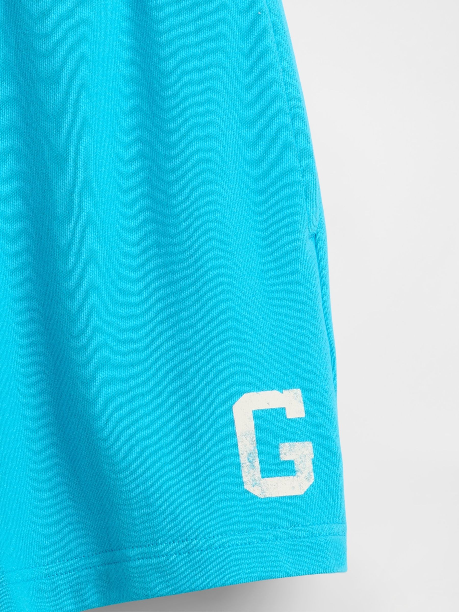Blue Heavyweight French Terry Classic Sweat Shorts - Image 5 of 5