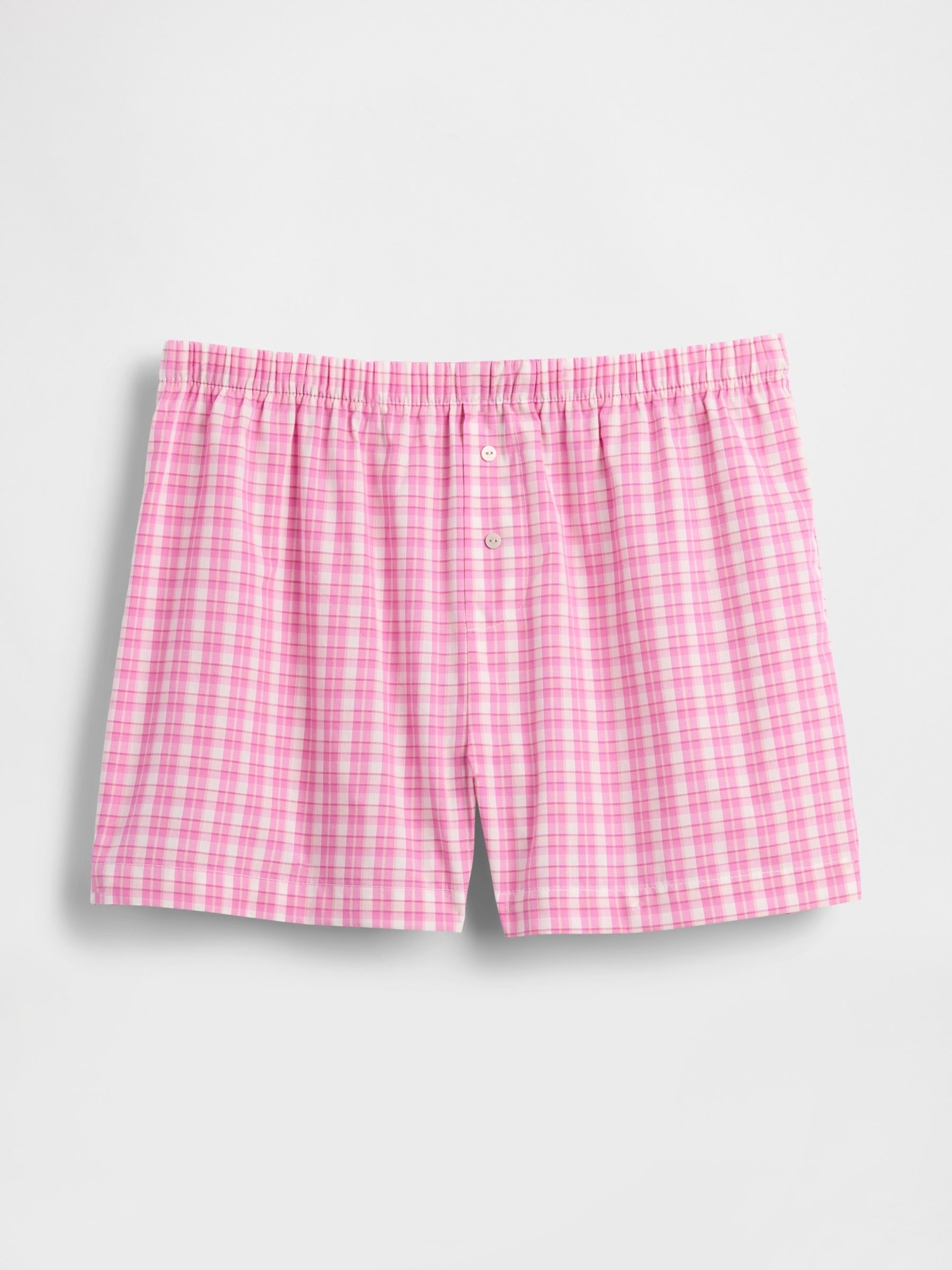 Pink Check Short Poplin Short Pyjama Bottoms - Image 2 of 2