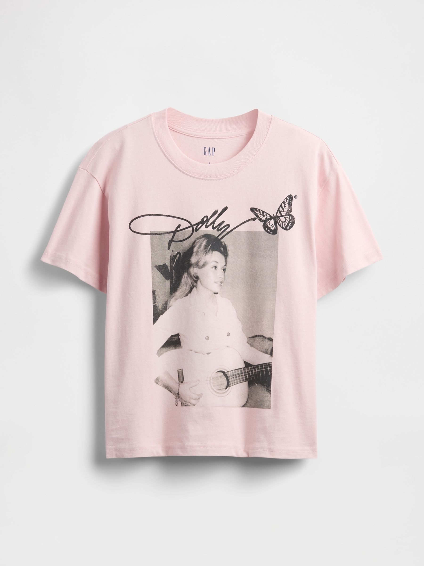 Pink Dolly Parton Relaxed Graphic Band Tee - Image 4 of 4