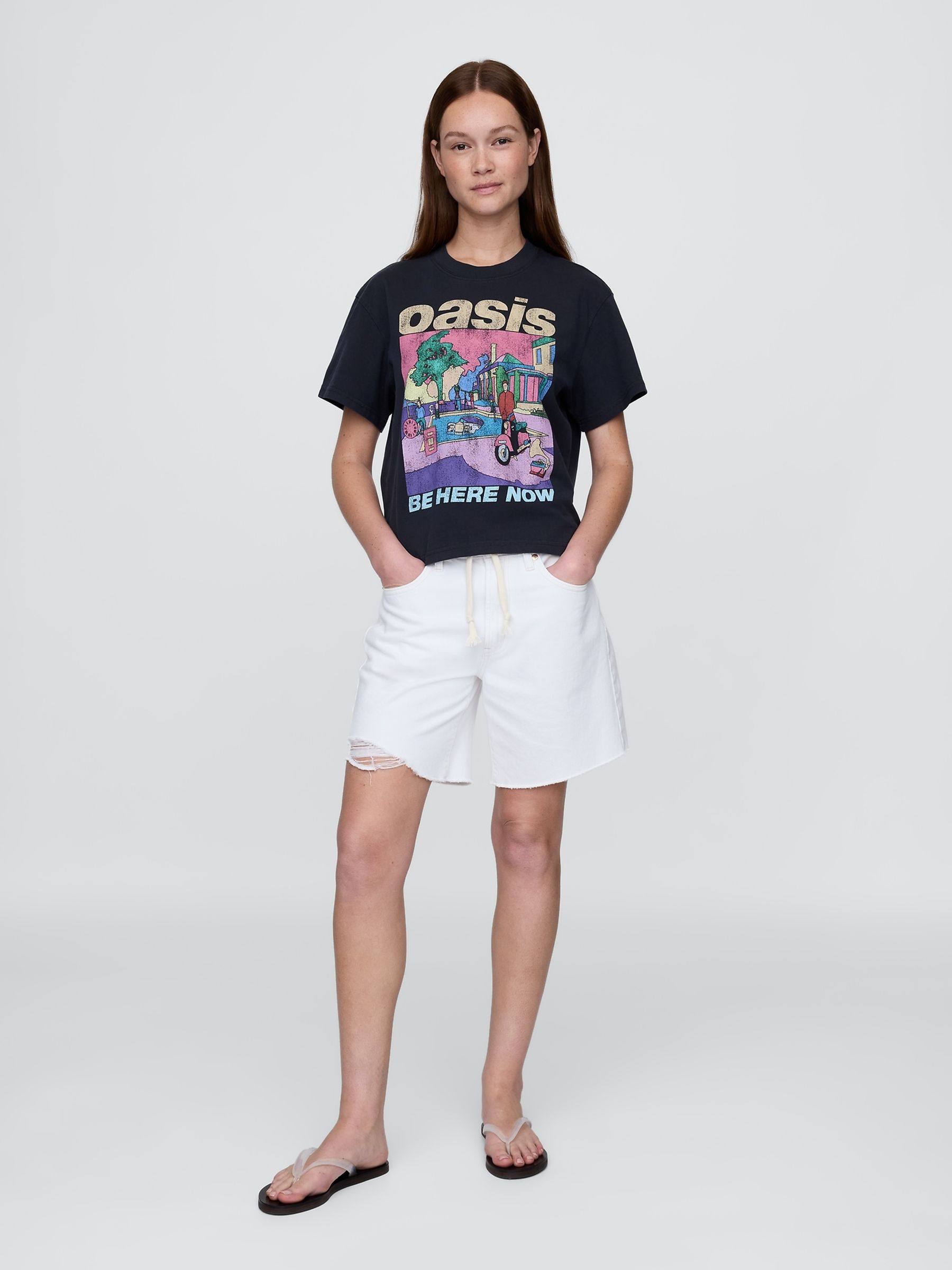 Black Oasis Relaxed Graphic Band Tee - Image 3 of 4