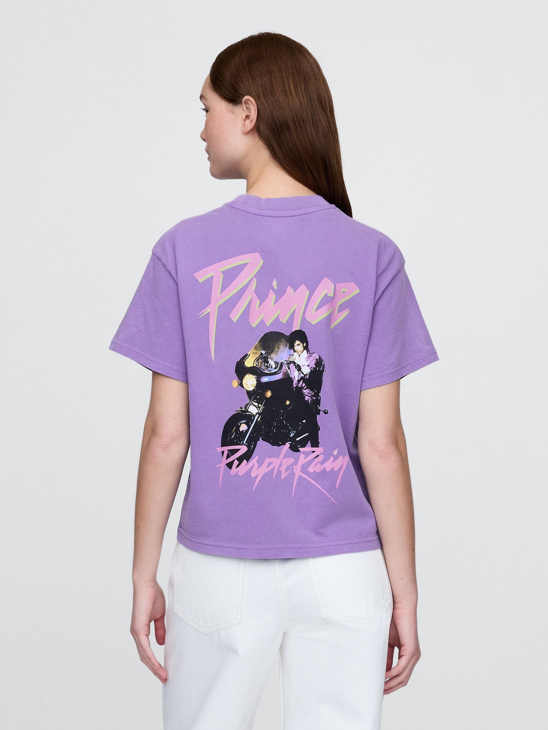 Purple Rain Relaxed Graphic Band Tee - Image 2 of 4