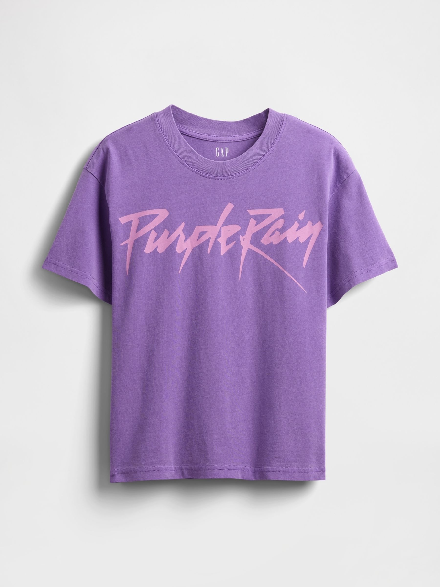 Purple Rain Relaxed Graphic Band Tee - Image 4 of 4
