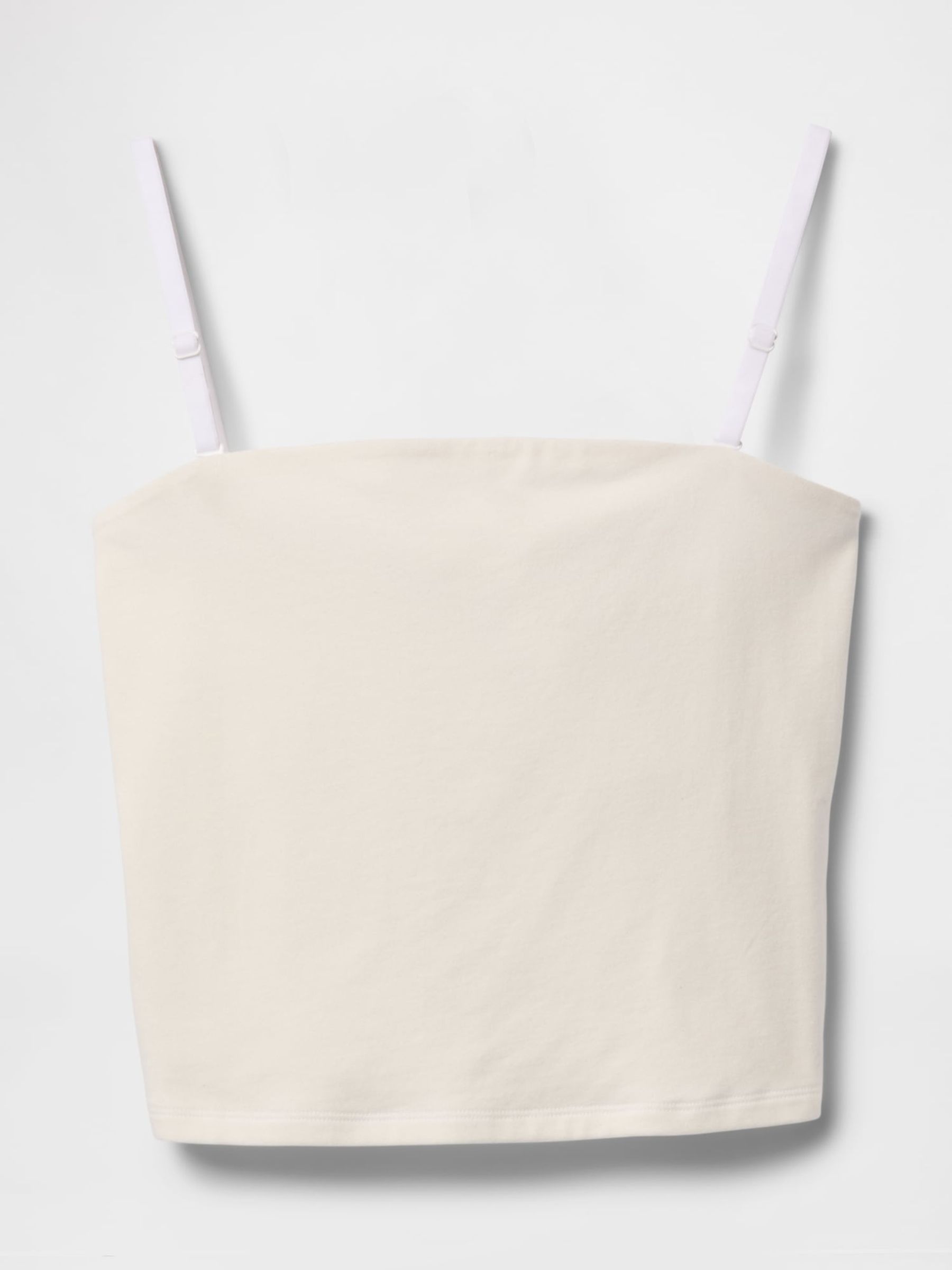 White CloseKnit Cropped Tube Top - Image 5 of 5