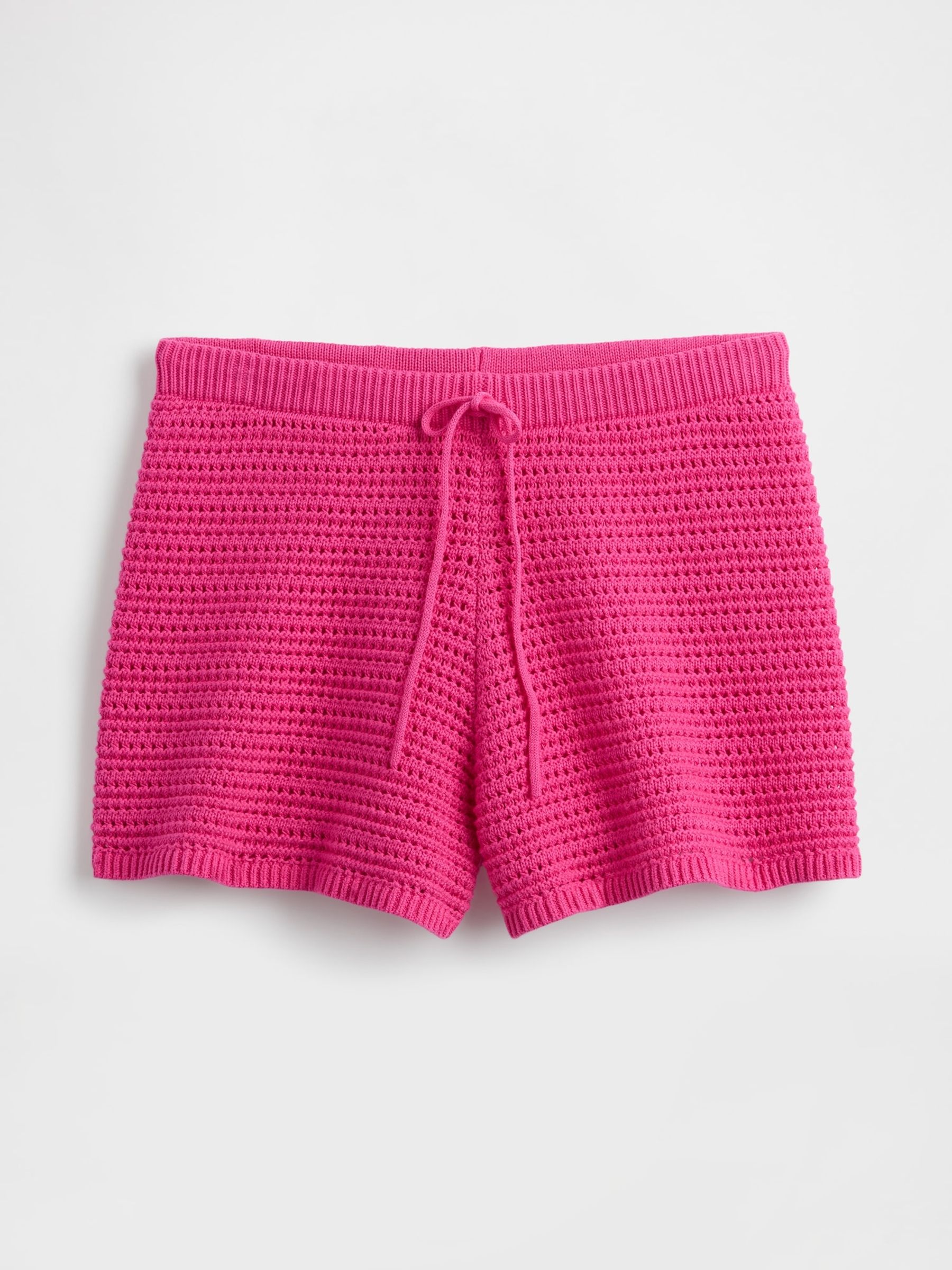 Pink Crochet Easy Shorts - Image 5 of 5