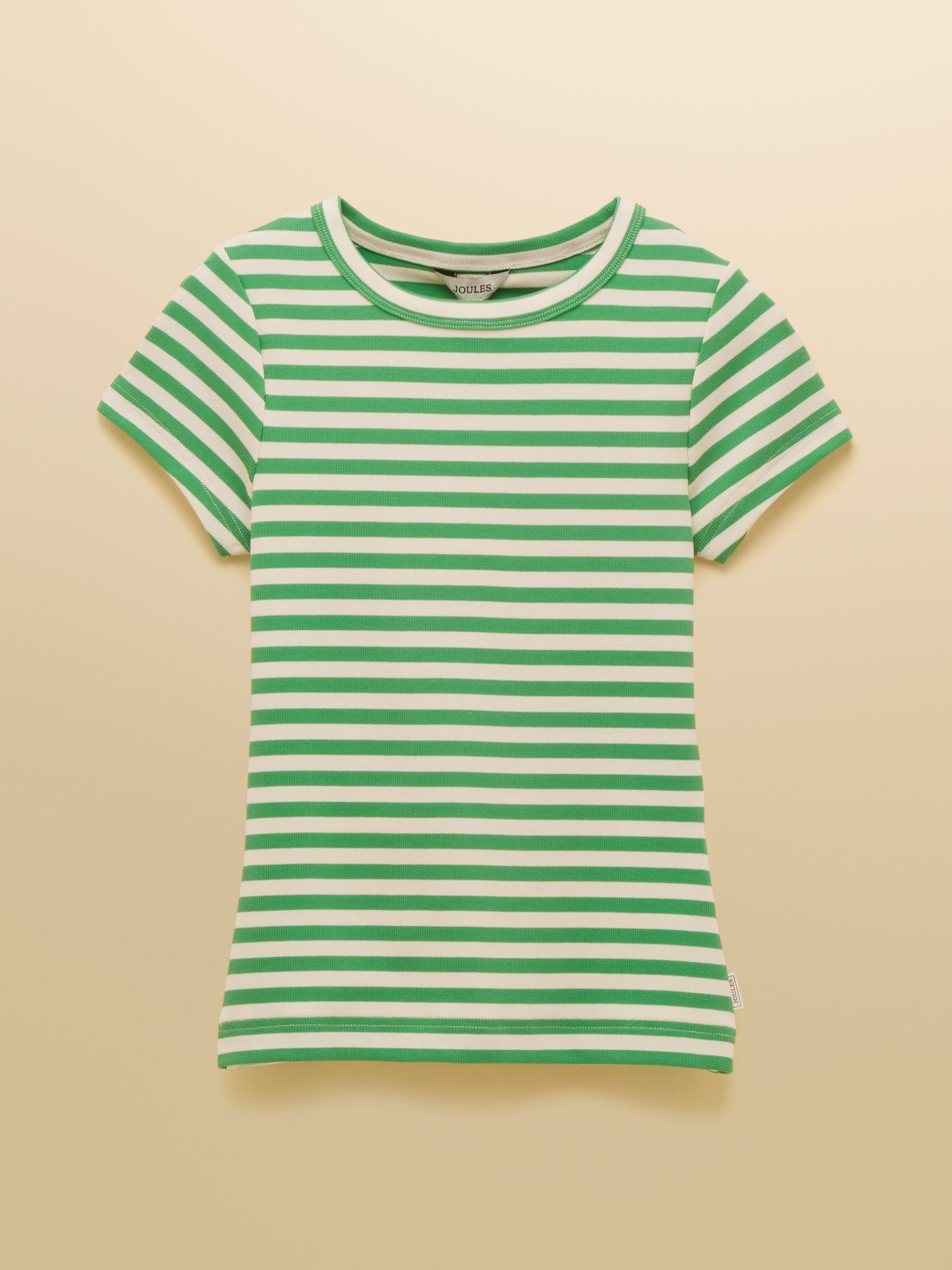 Sophie Green Striped Short Sleeve Ribbed Fitted T-Shirt - Image 9 of 9