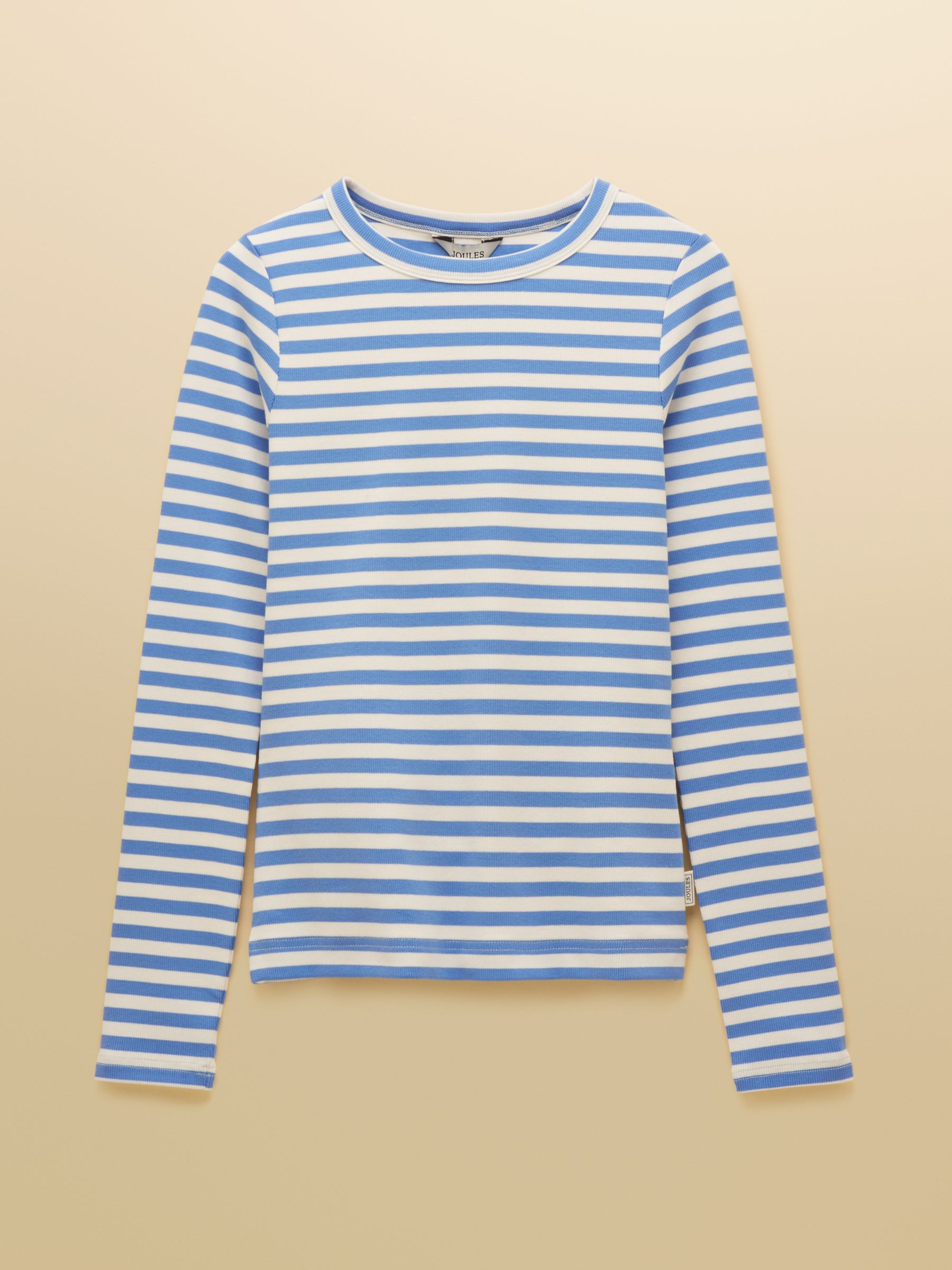 Sophie Blue Striped Long Sleeve Fitted Top - Image 8 of 8