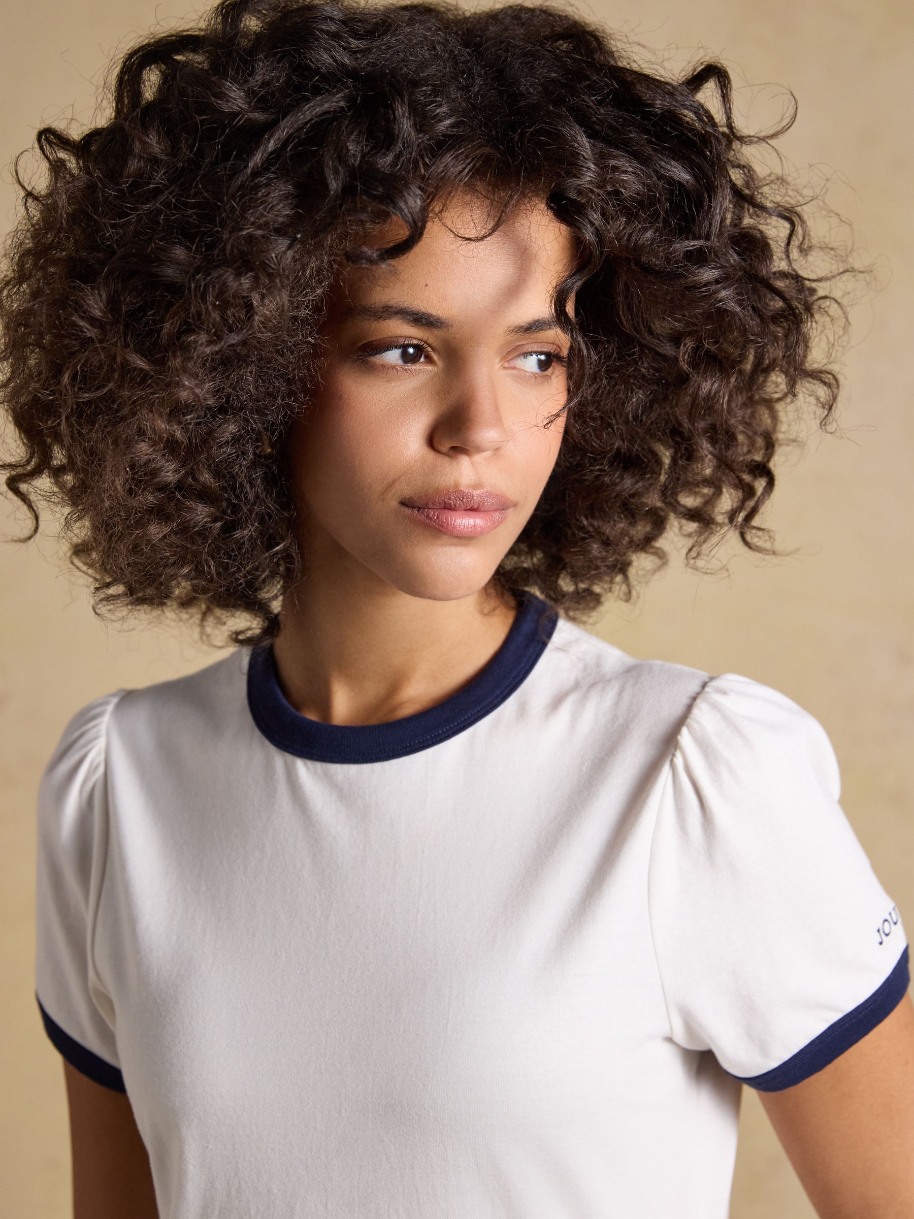 Erin Cream Short Sleeve Jersey T-Shirt - Image 4 of 7