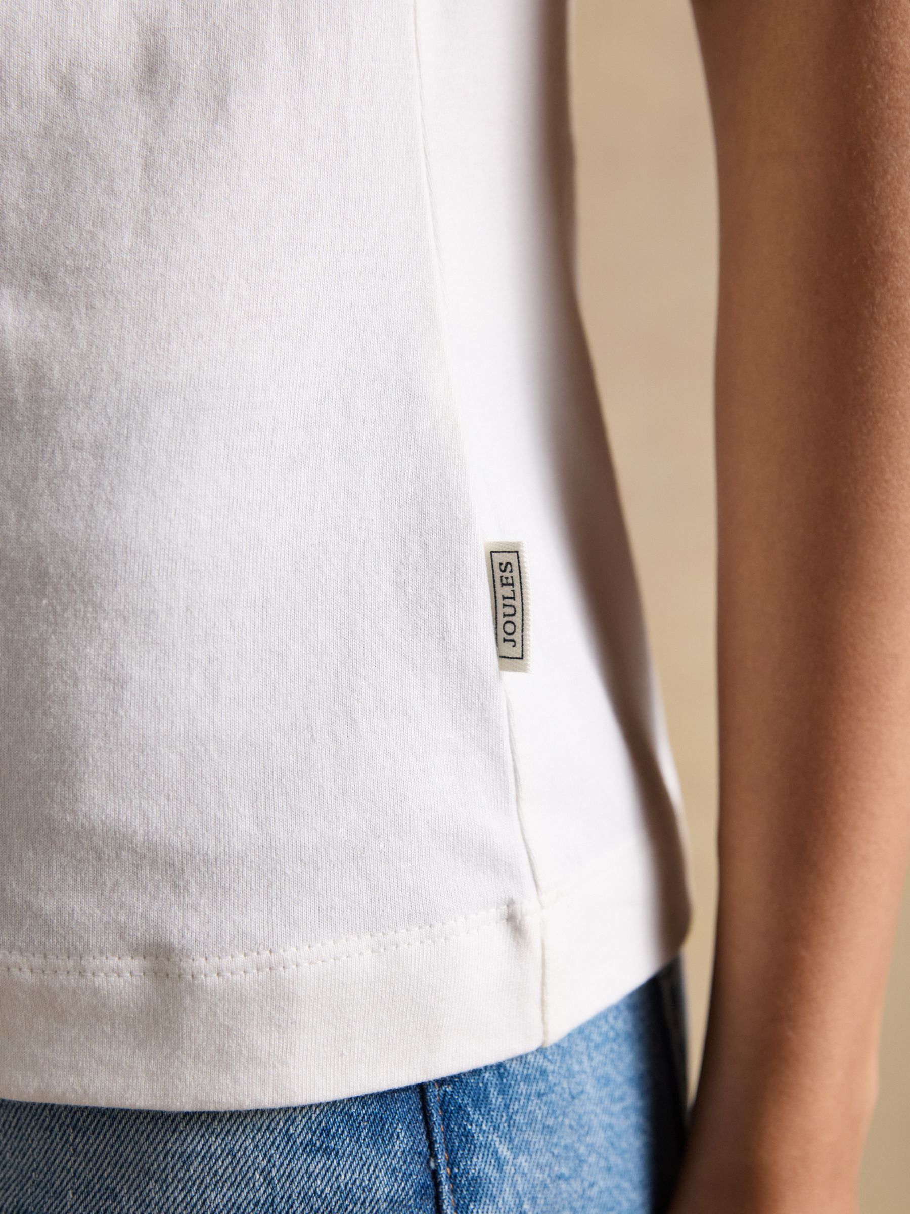 Erin Cream Short Sleeve Jersey T-Shirt - Image 7 of 7