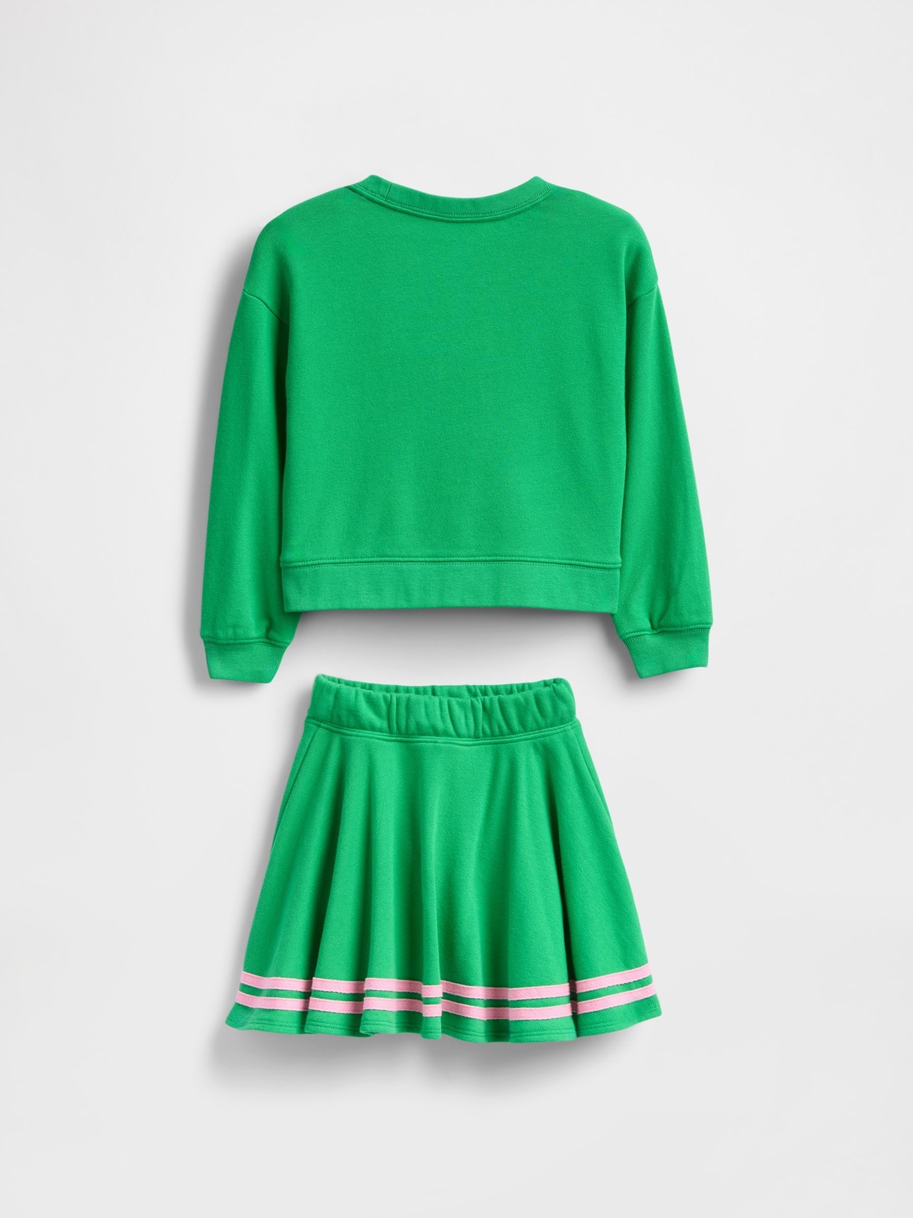 Green Minnie Mouse Disney VintageSoft Sweatshirt and Skort Set (6mths-5yrs) - Image 3 of 4