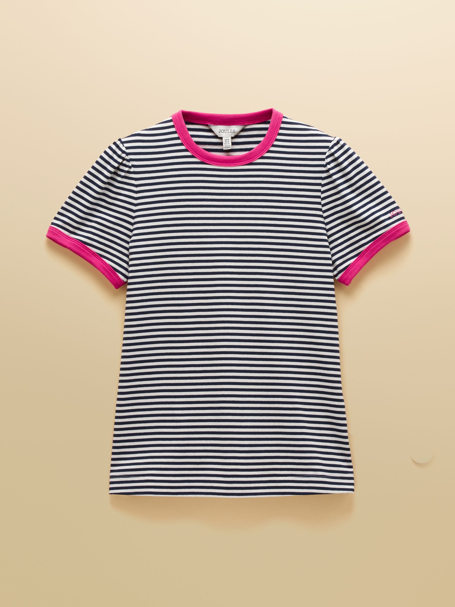 Erin Navy Stripe Short Sleeve Jersey T-Shirt - Image 8 of 8
