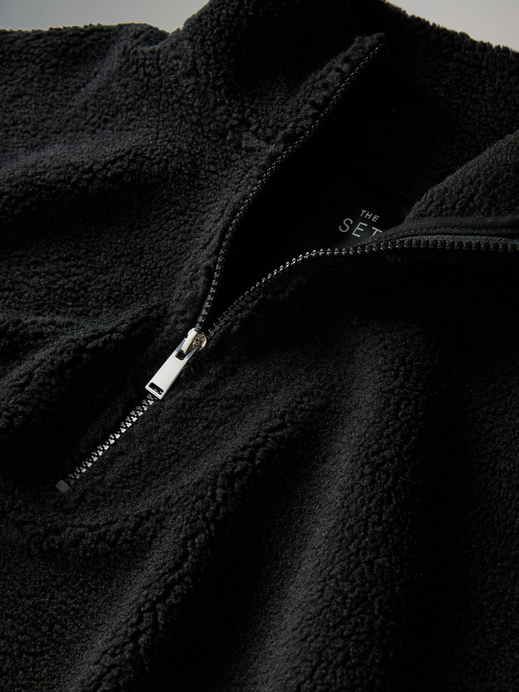 Black/Cream 2 Pack Borg Quarter Zip Fleeces - Image 6 of 6 Black/Cream 2 Pack Borg Quarter Zip Fleeces - Image 6 of 6