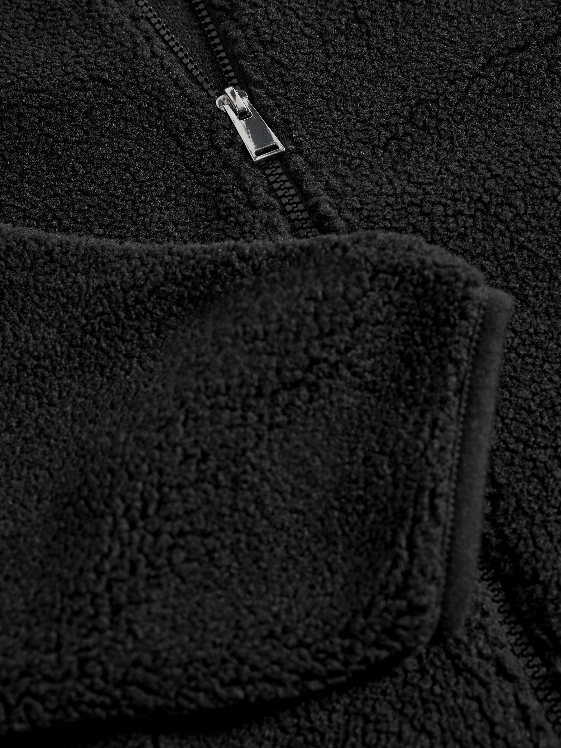 Black 2 Pack Borg Gilet and Zip Up Fleeces - Image 6 of 6