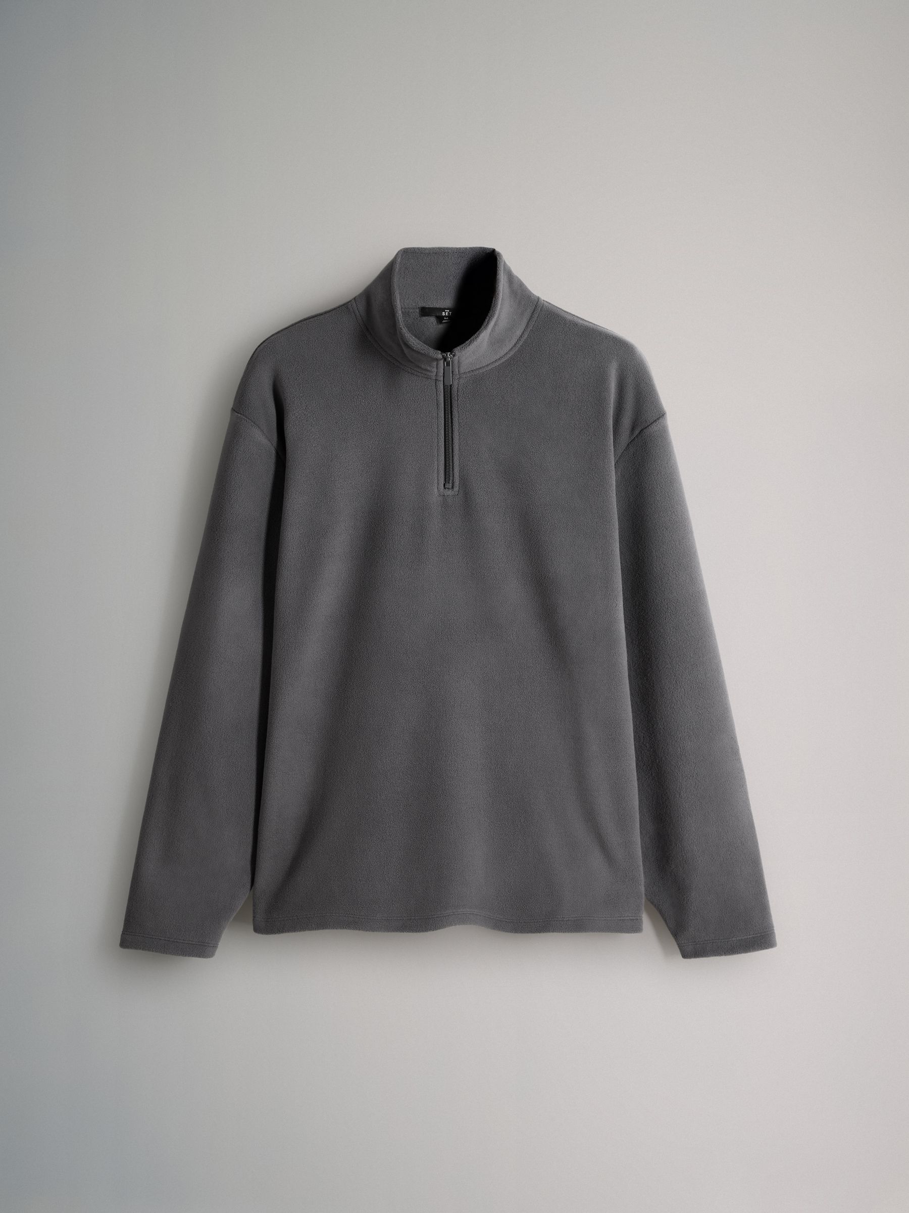 Black/Navy Blue/Grey 3 Pack Zip Neck Micro Fleece - Image 4 of 6