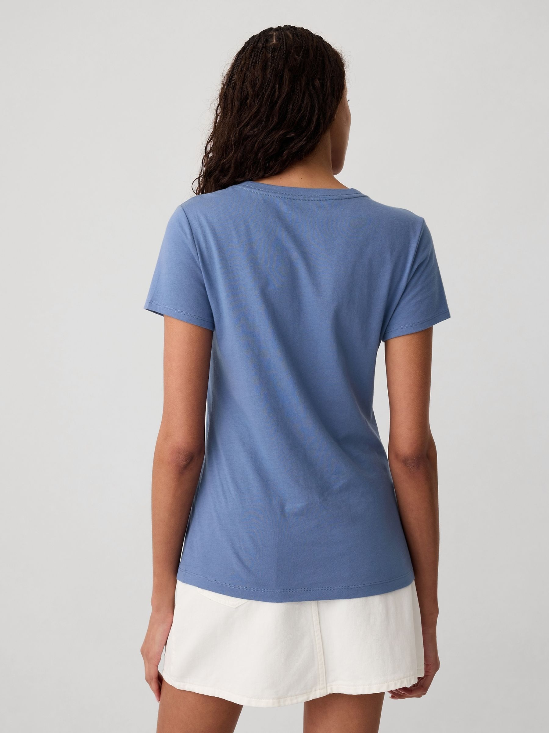 Navy Blue Logo Short Sleeve Crew Neck T-Shirt - Image 2 of 4
