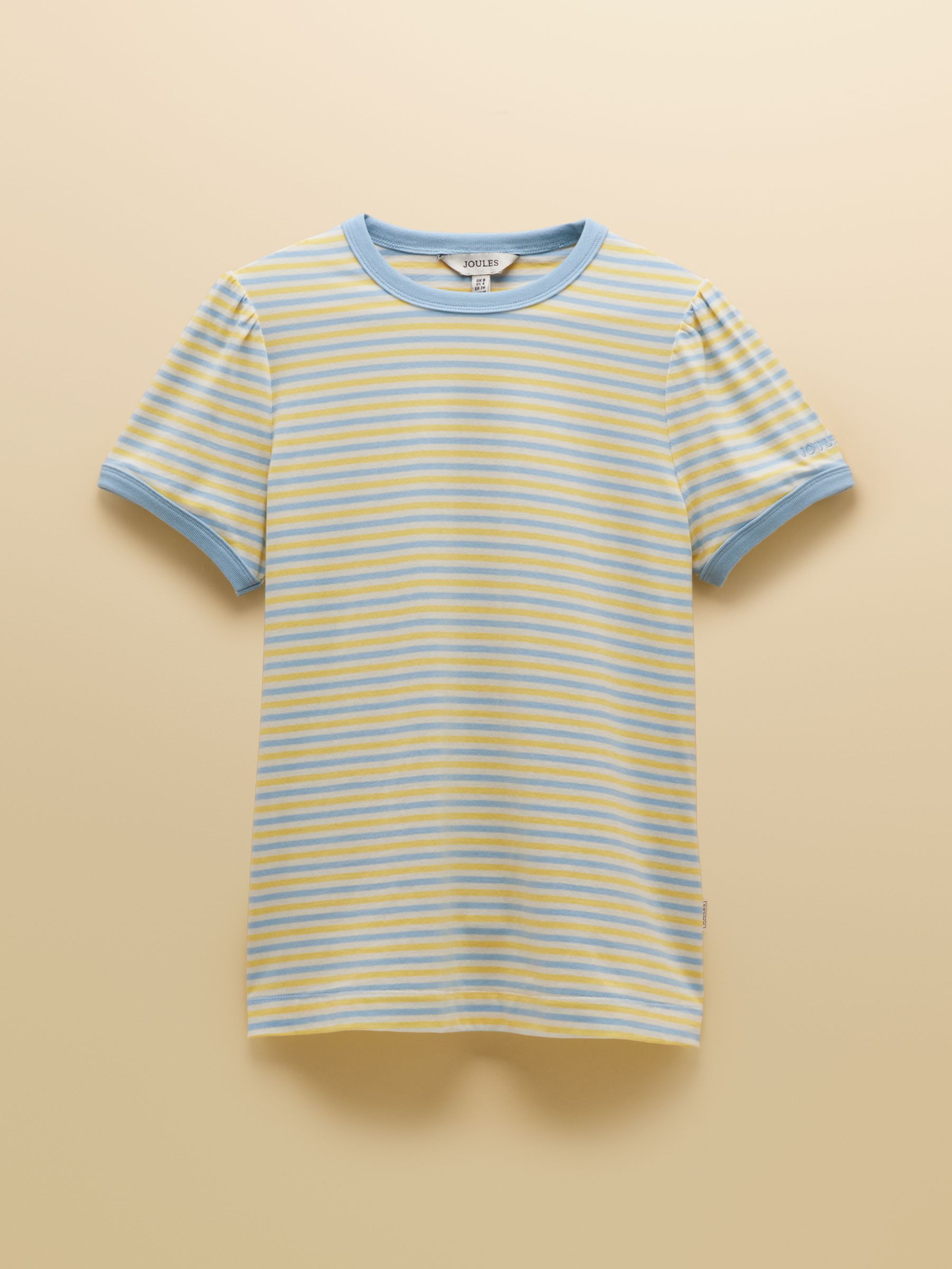 Erin Blue & Yellow Striped Short Sleeve Jersey T-Shirt - Image 9 of 9