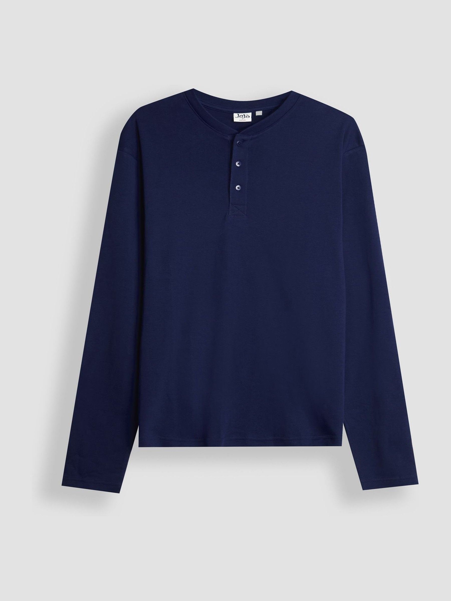 Navy Mens Christmas Check Bottom Pyjamas Set - Image 2 of 6