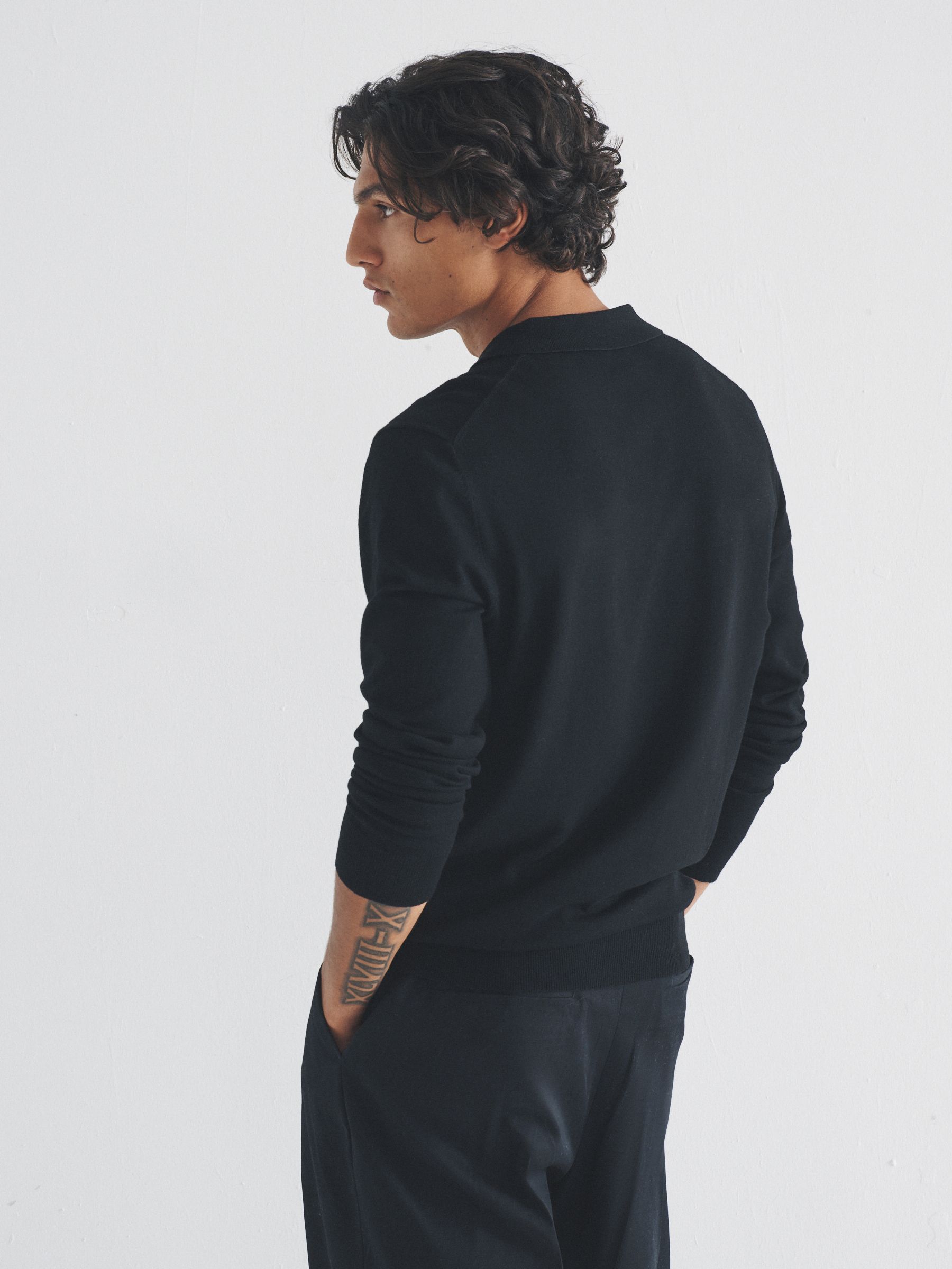 Black/Brown 3 Pack Quarter Zip Neck Jumper - Image 3 of 6